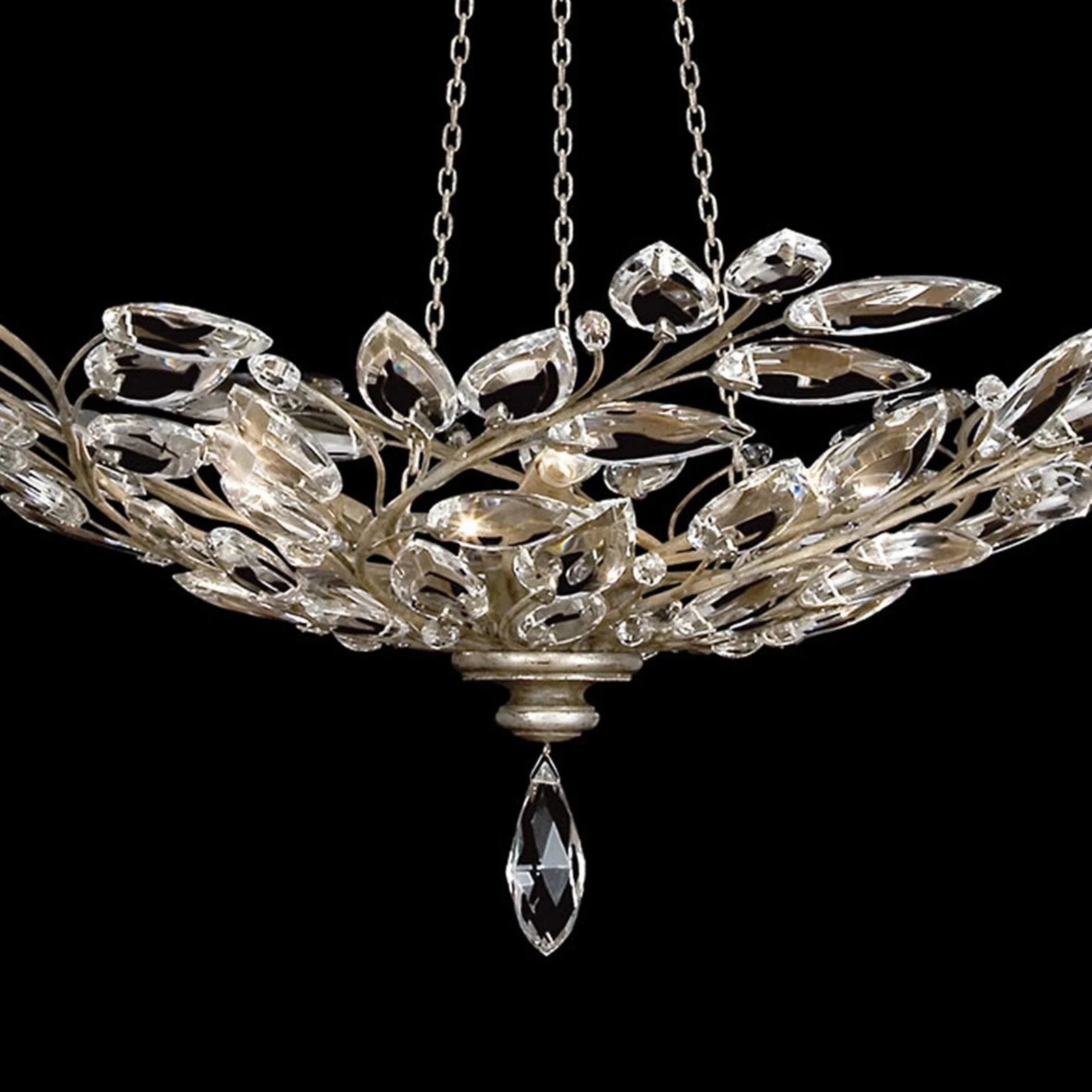 Fine Art Crystal Laurel 47" Round Pendant - Image 7