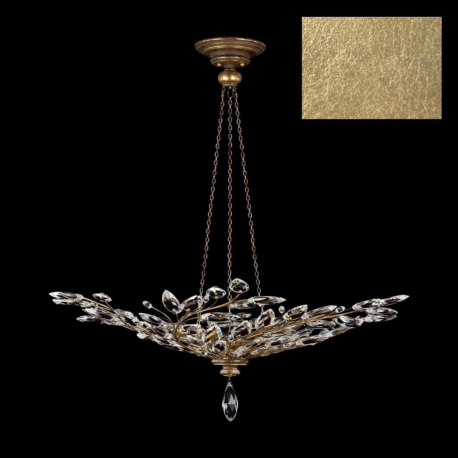Fine Art Crystal Laurel 47" Round Pendant - Image 8