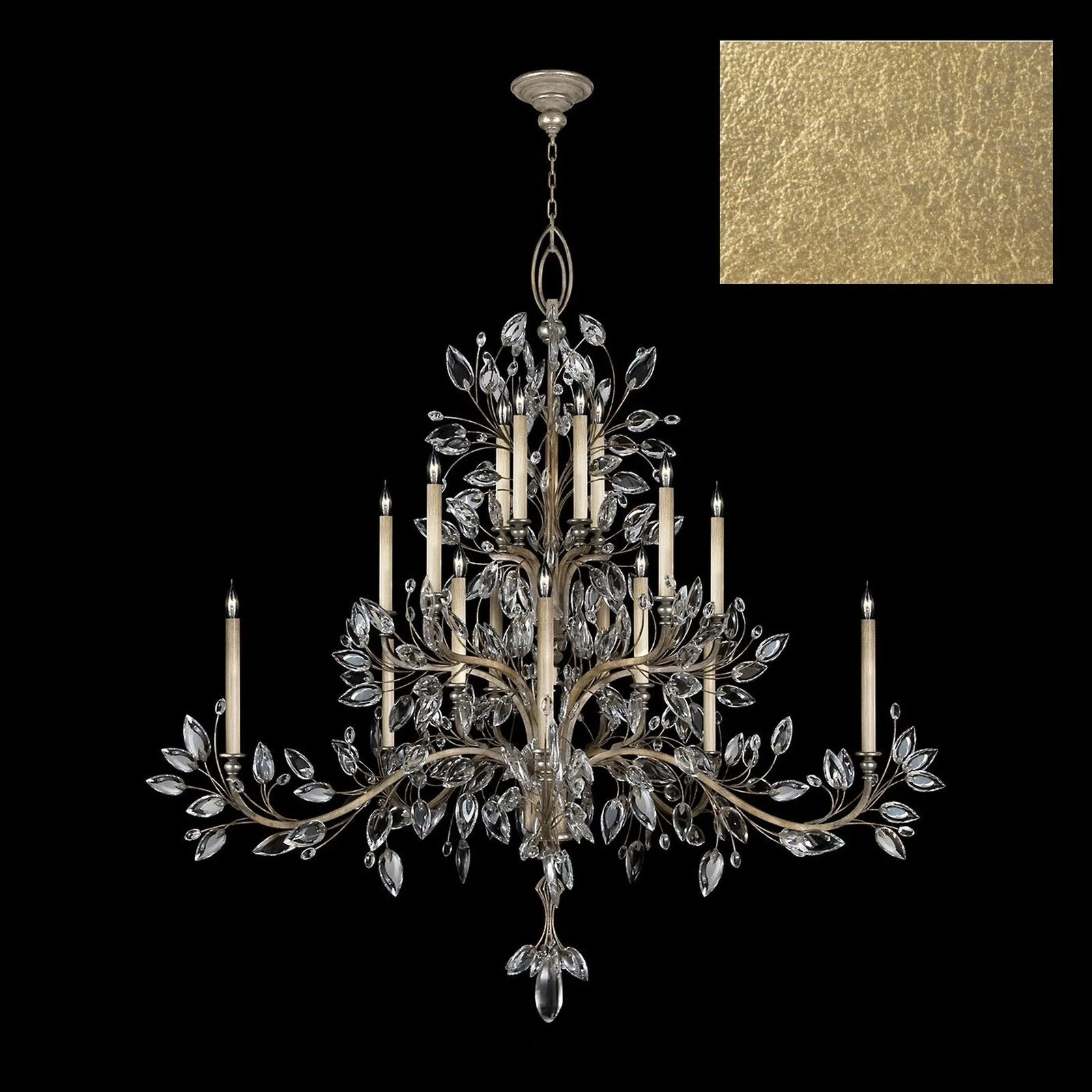 Fine Art Crystal Laurel 75" Round Chandelier - Image 9