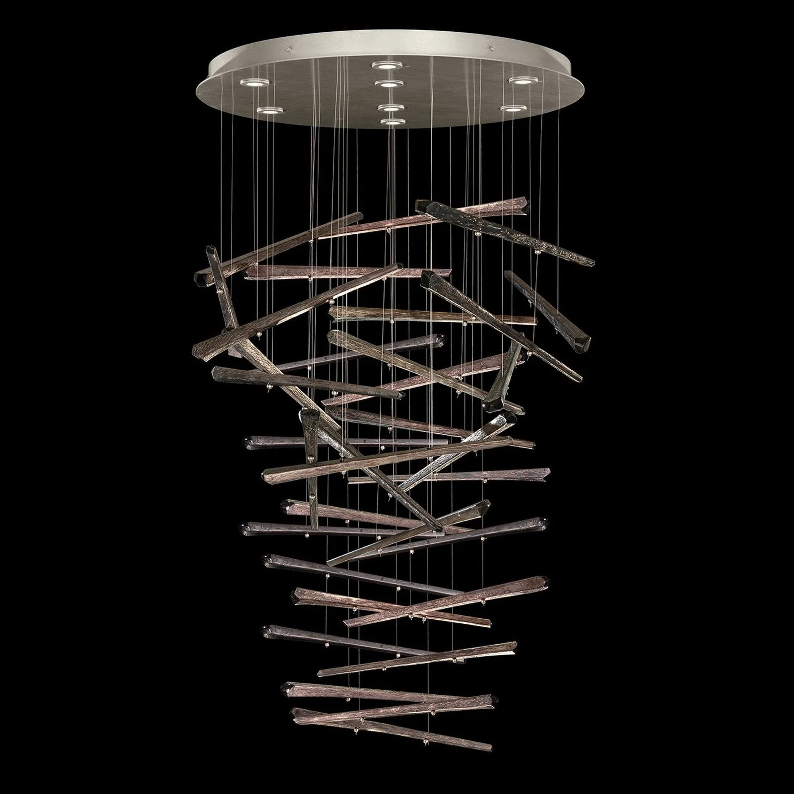 Fine Art Elevate 34" Spires Round Pendant - Image 15