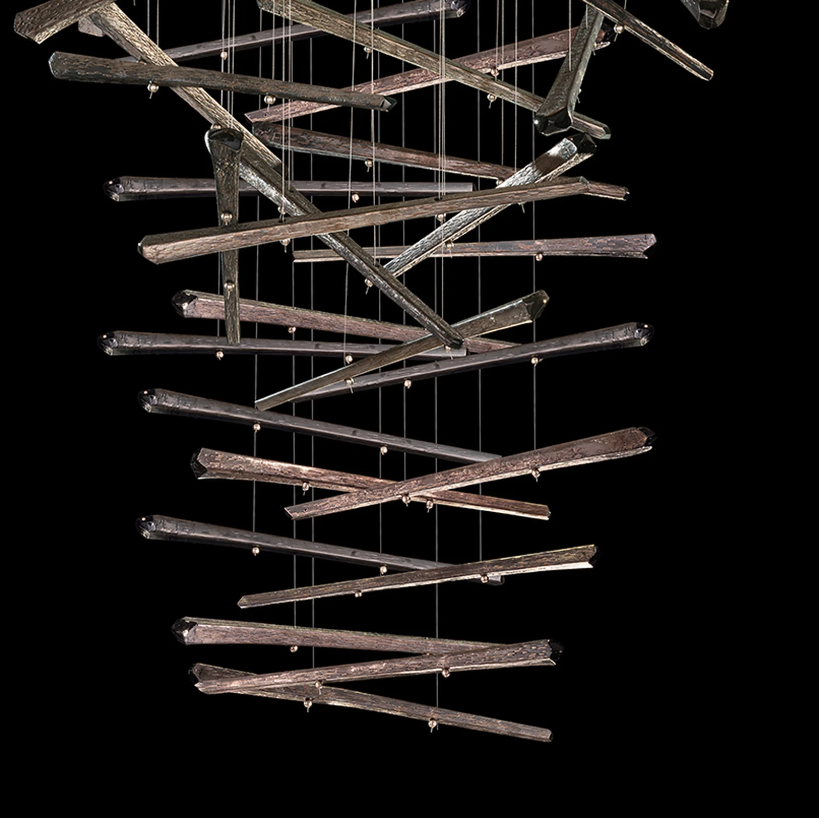 Fine Art Elevate 34" Spires Round Pendant - Image 17