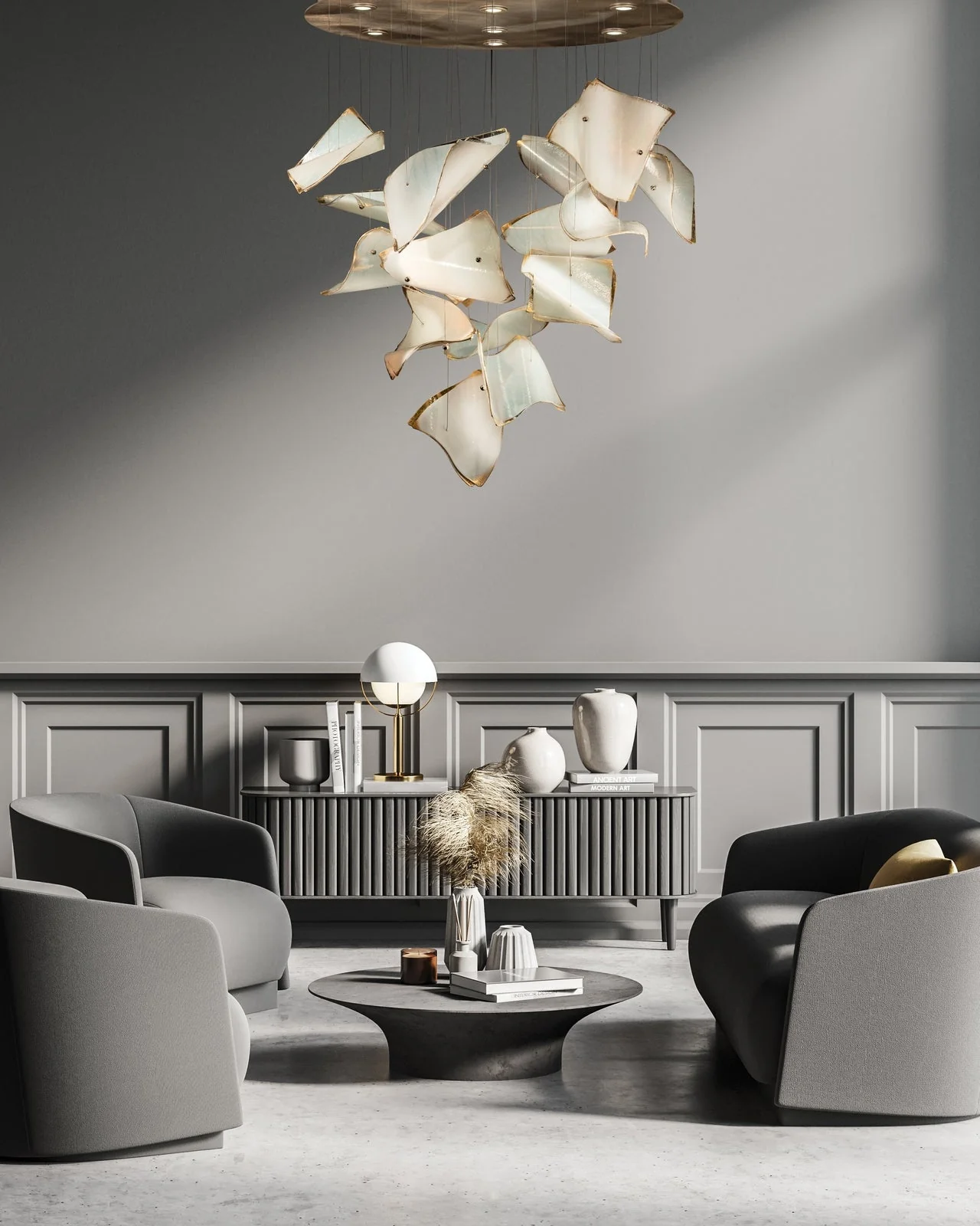 Fine Art Elevate 37.5" Pages Round Pendant - Image 16