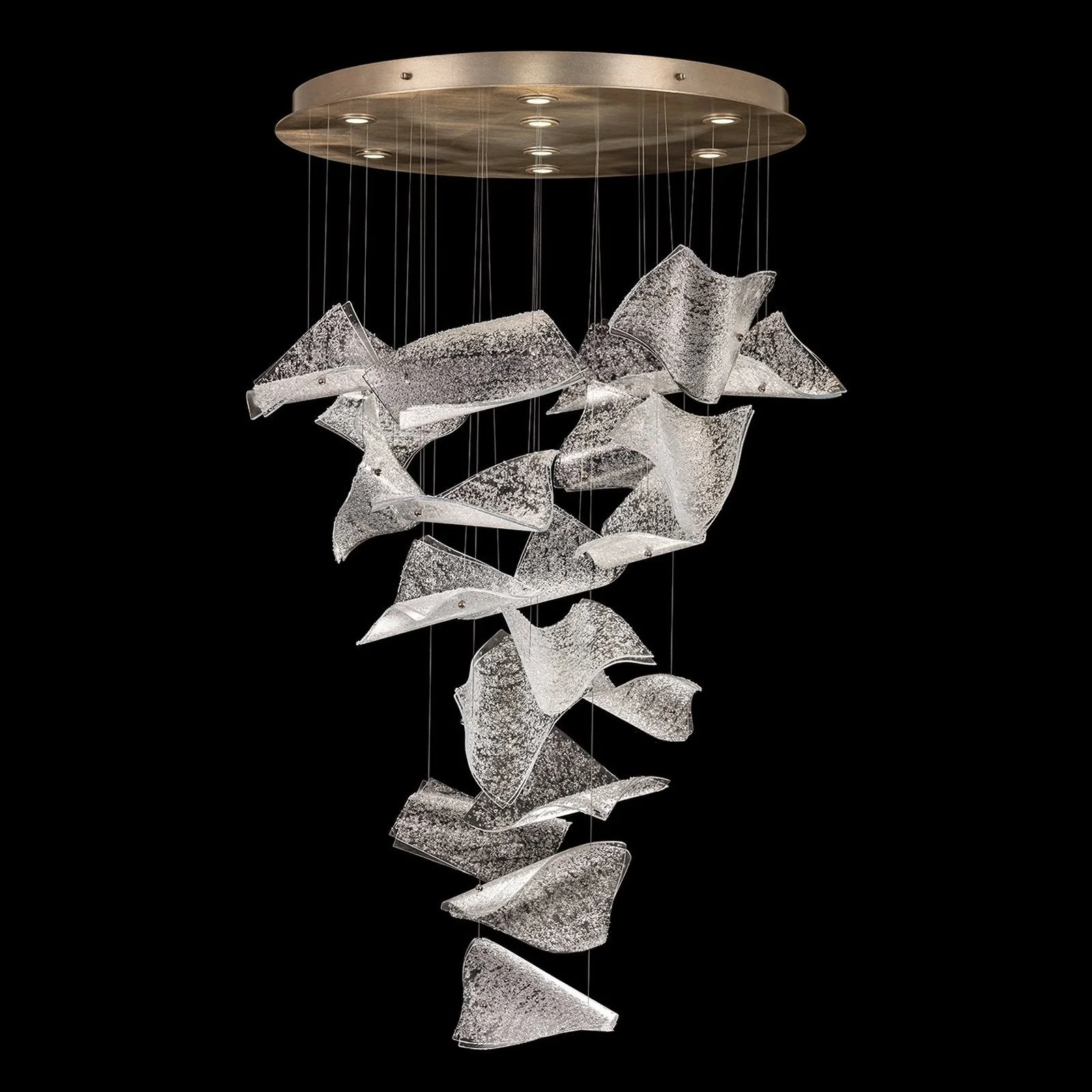 Fine Art Elevate 37.5" Pages Swoop Round Pendant - Image 10