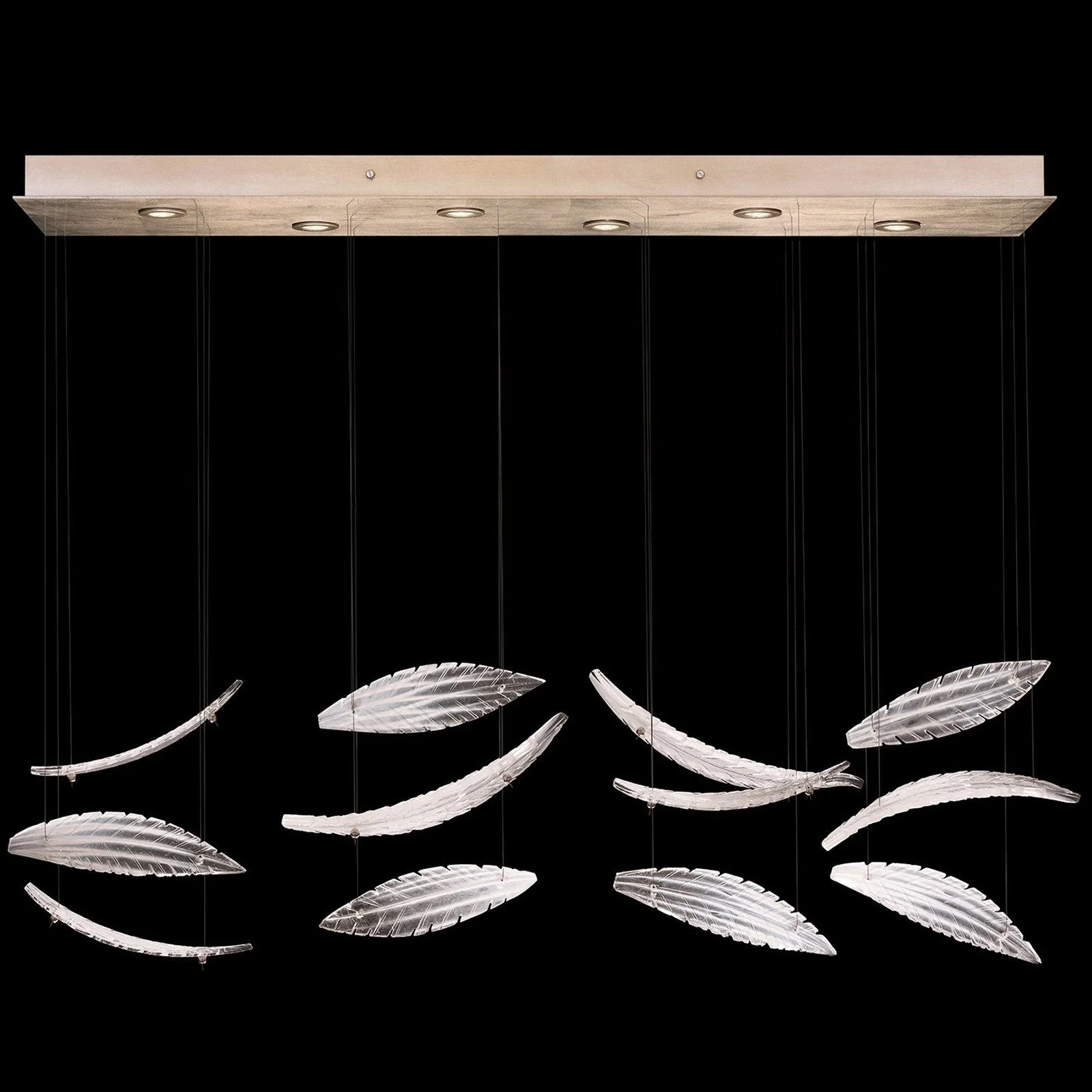 Fine Art Elevate 51" Plumes Rectangular Pendant - Image 12