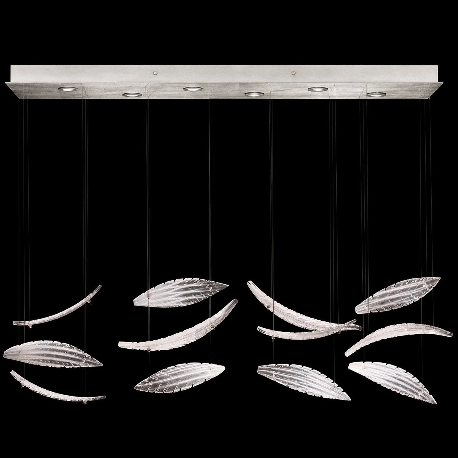 Fine Art Elevate 51" Plumes Rectangular Pendant - Image 4