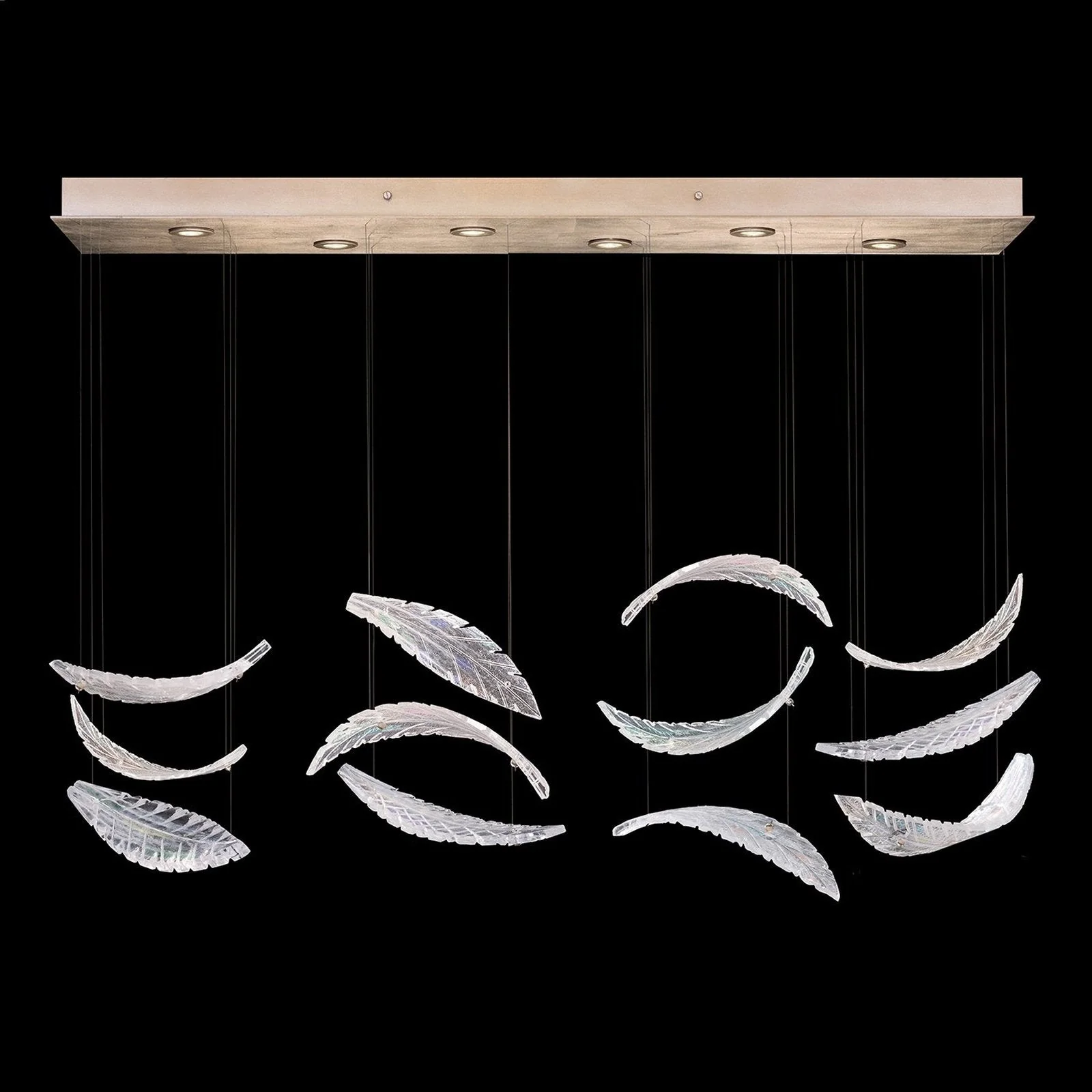 Fine Art Elevate 51" Plumes Rectangular Pendant - Image 9