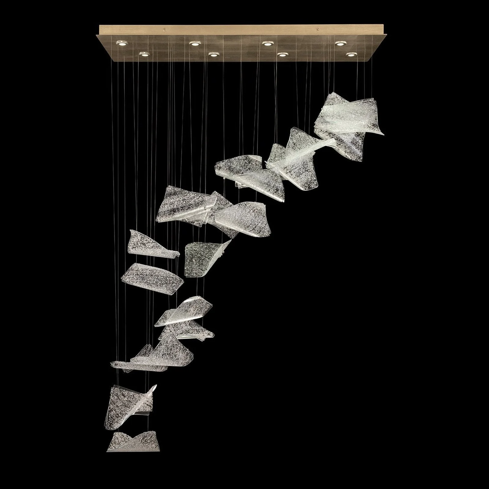 Fine Art Elevate 54" Pages Swoop Rectangular Pendant - Image 11