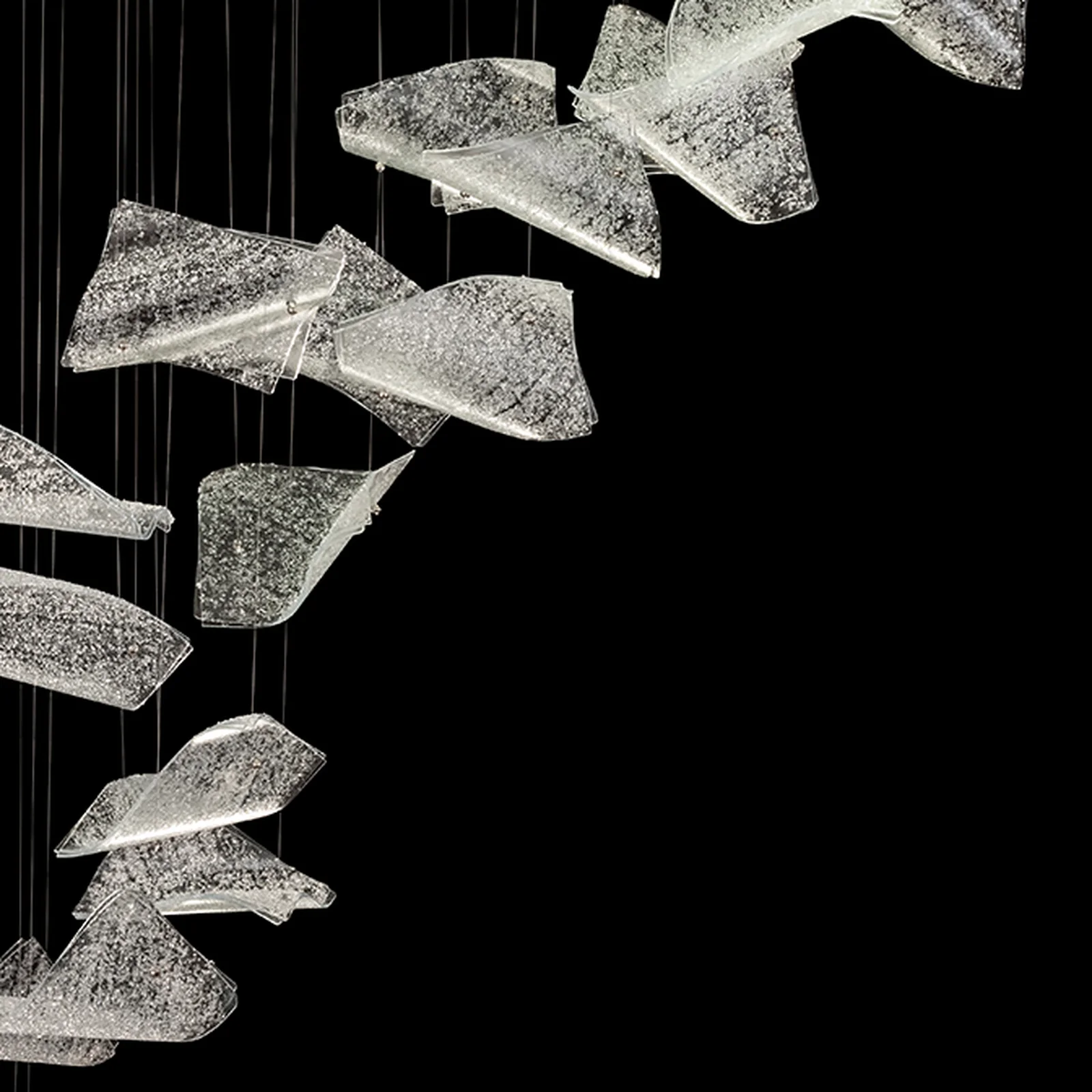 Fine Art Elevate 54" Pages Swoop Rectangular Pendant - Image 13