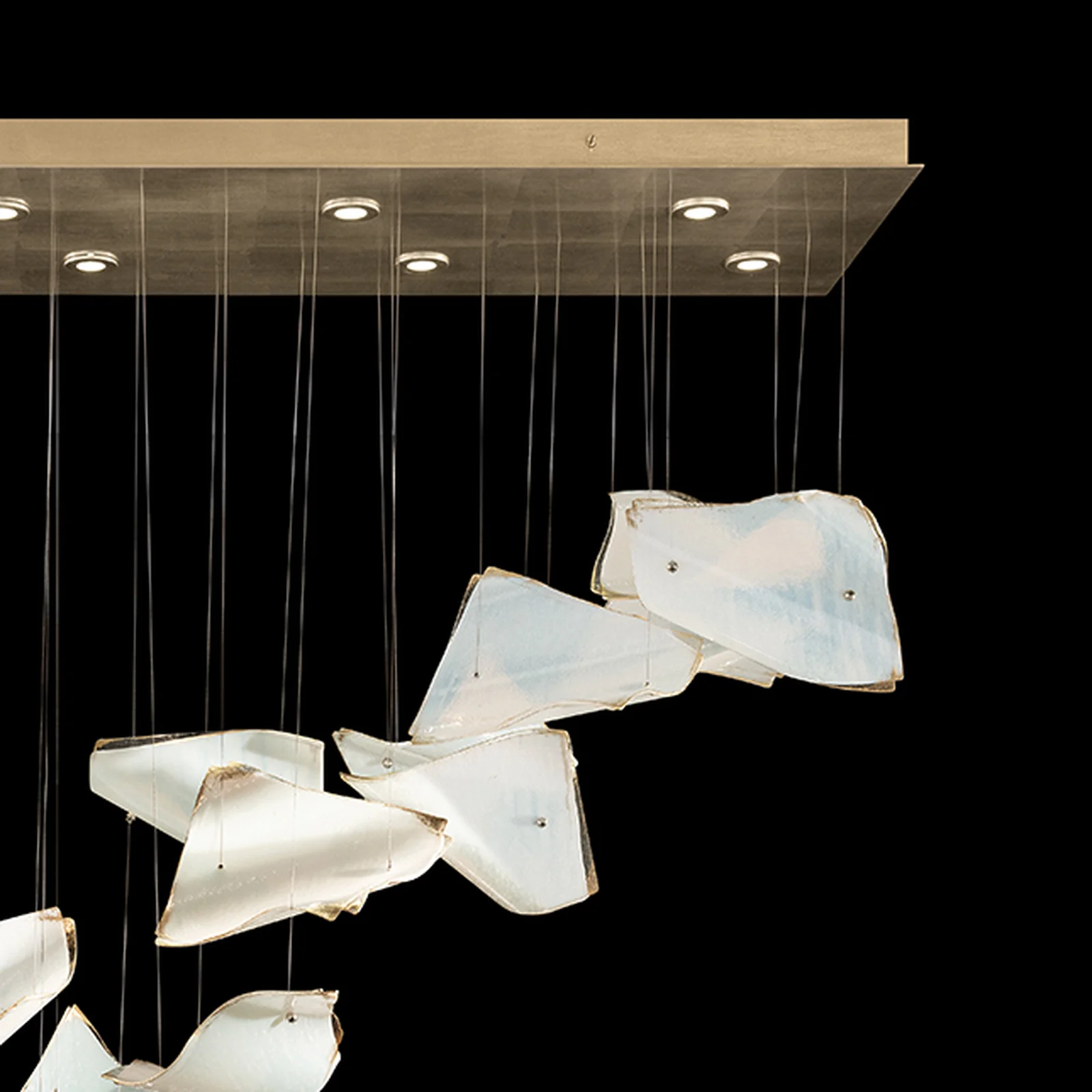 Fine Art Elevate 54" Pages Swoop Rectangular Pendant - Image 17