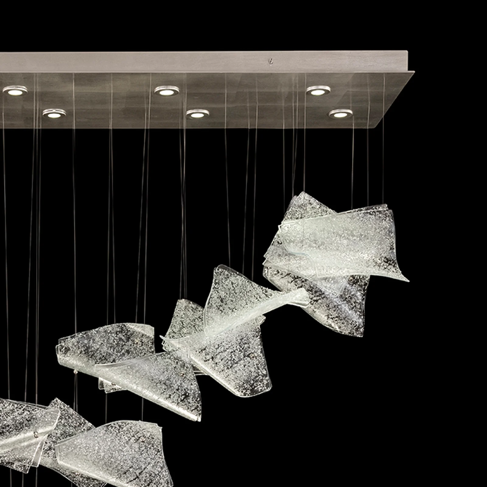 Fine Art Elevate 54" Pages Swoop Rectangular Pendant - Image 2