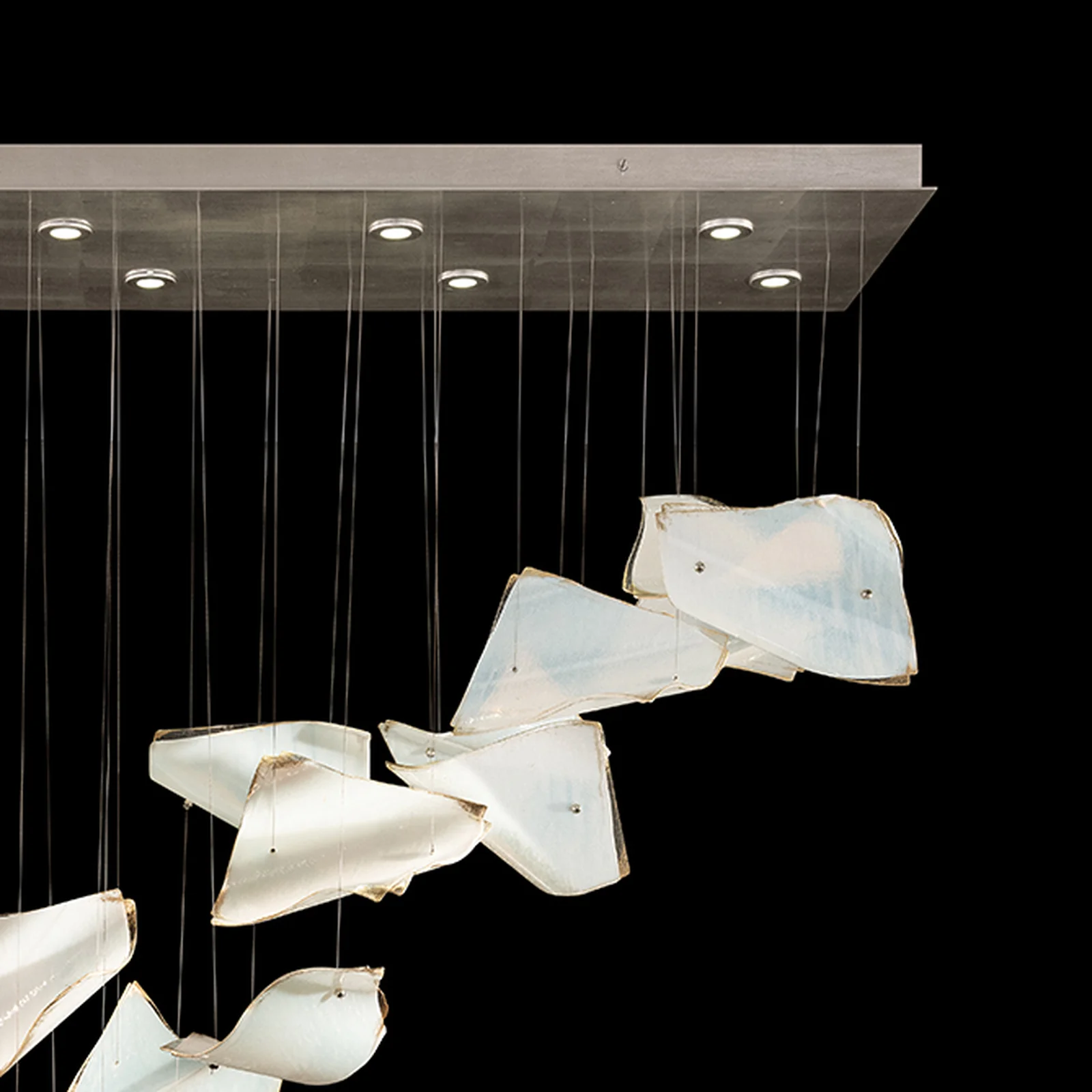 Fine Art Elevate 54" Pages Swoop Rectangular Pendant - Image 8