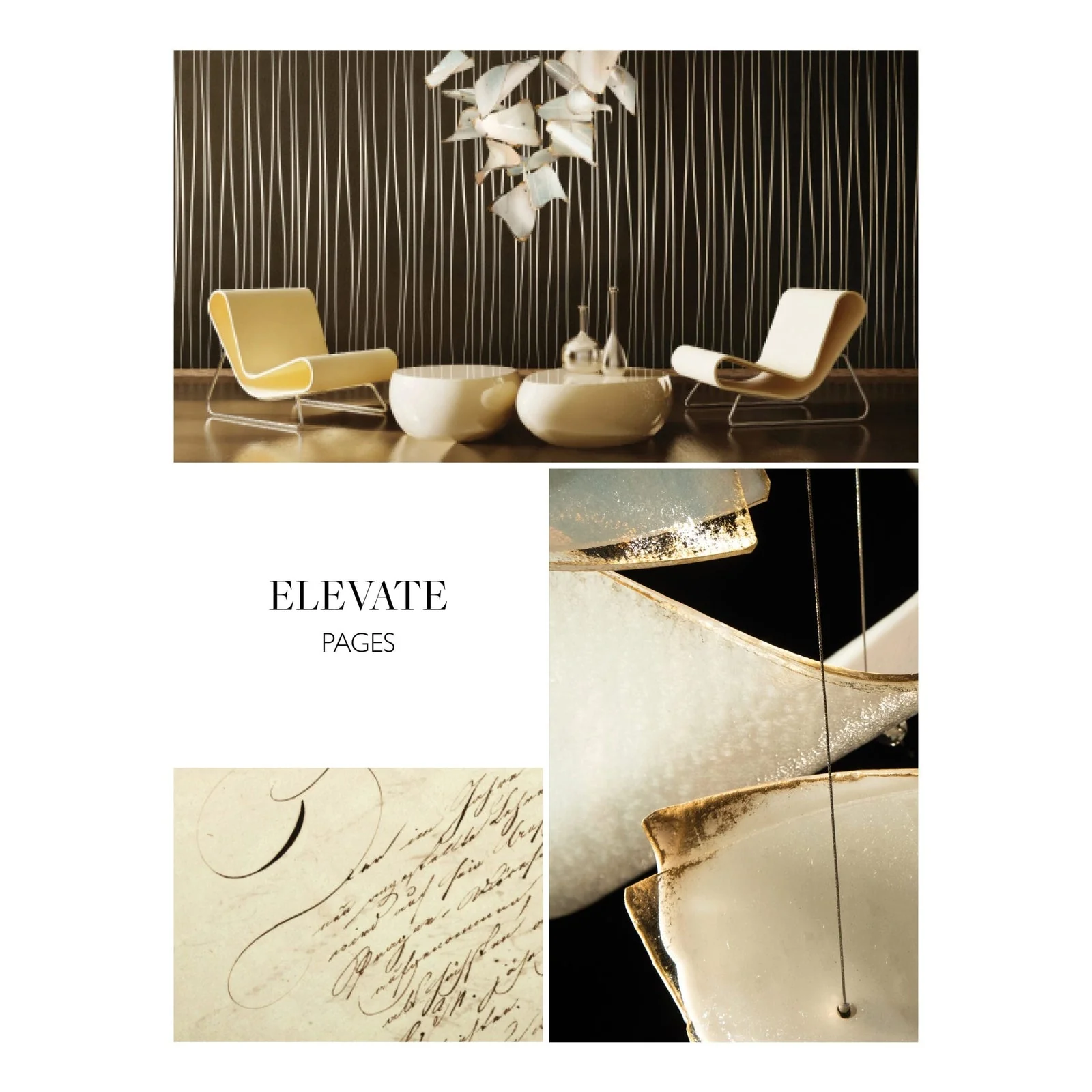 Fine Art Elevate 54" Pages Swoop Rectangular Pendant - Image 9