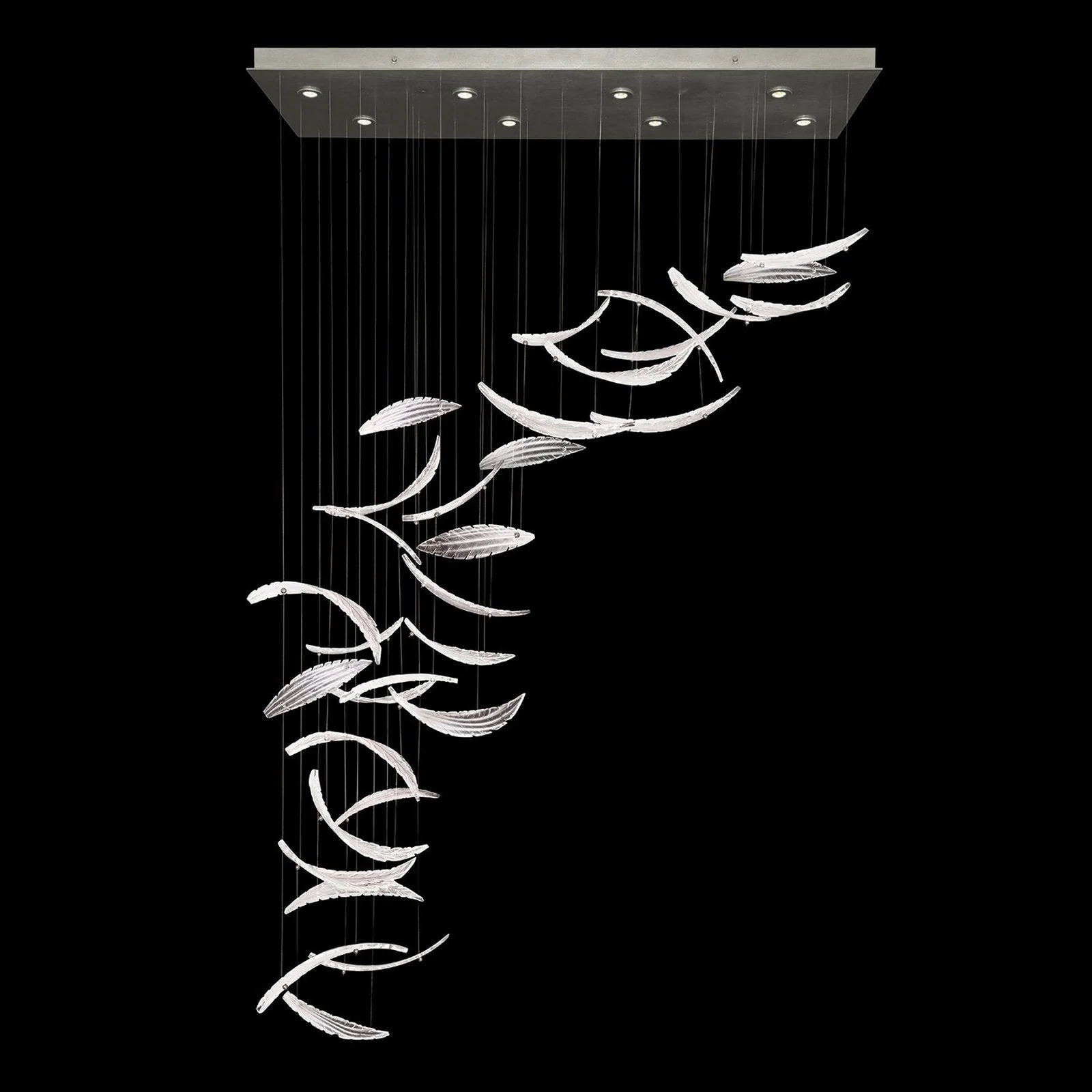 Fine Art Elevate 54" Plumes Rectangular Pendant - Image 6