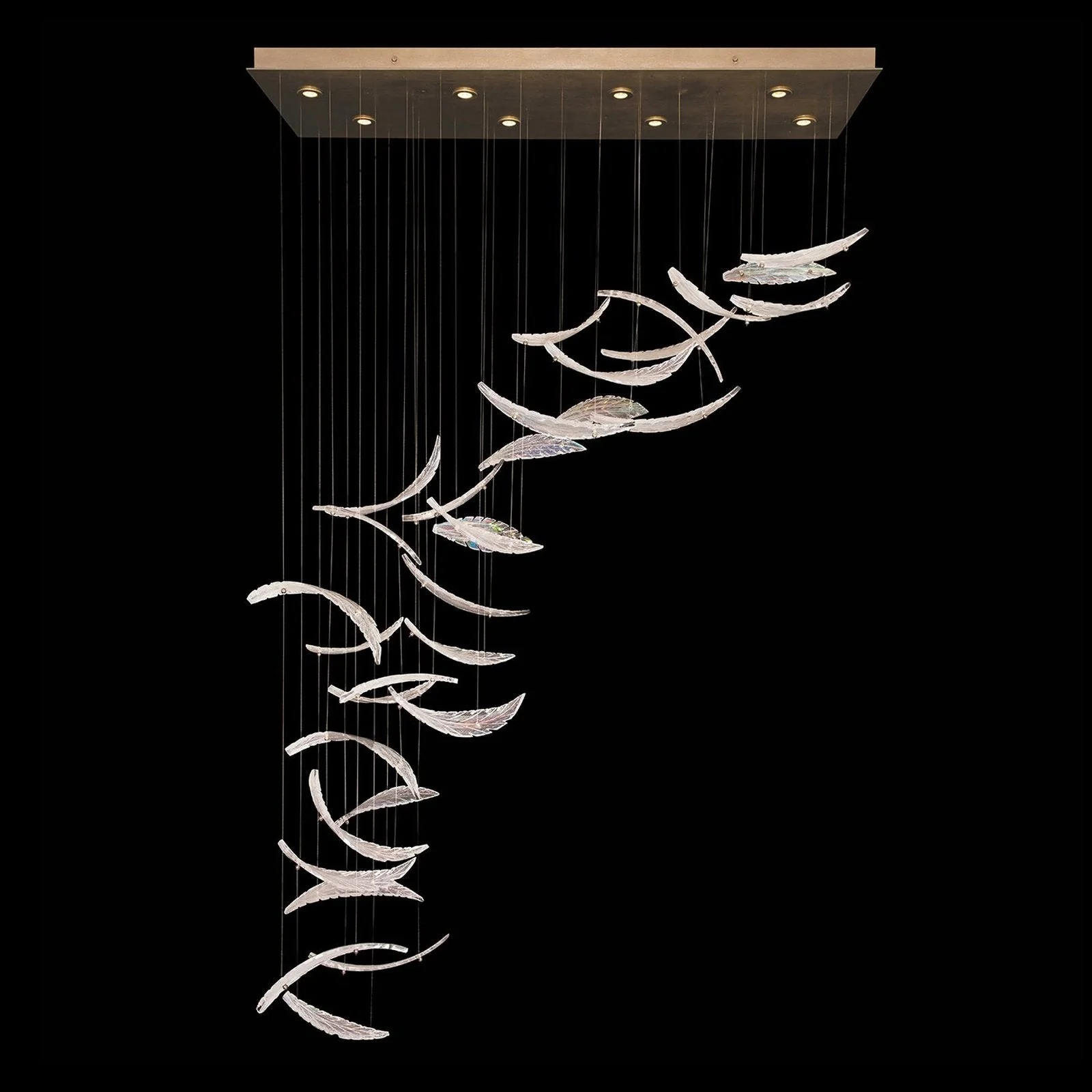 Fine Art Elevate 54" Plumes Rectangular Pendant - Image 8