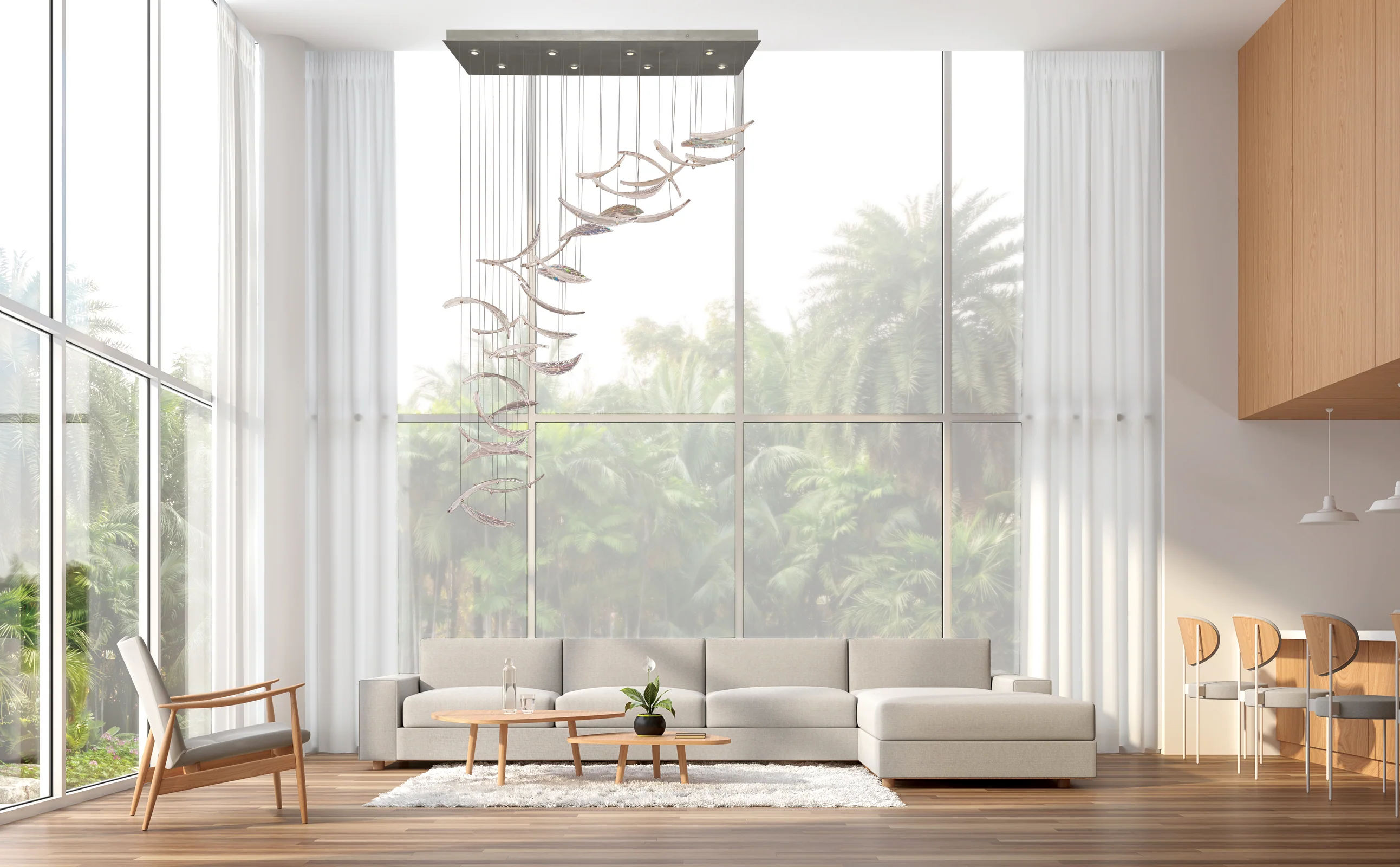 Fine Art Elevate 54" Rectangular Pendant - Image 2
