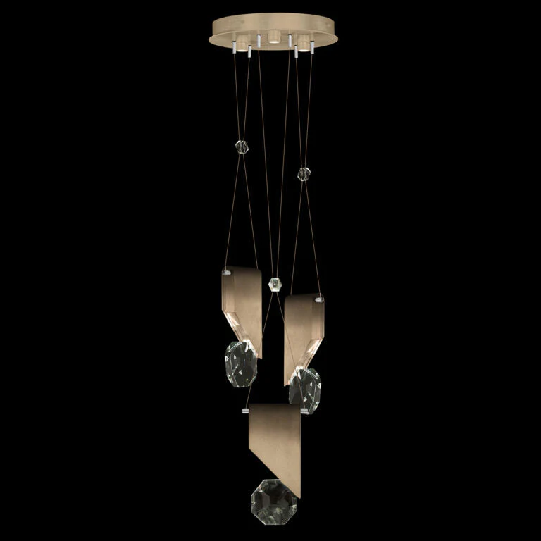 Fine Art Handcrafted Lighting Aria 16" Round Pendant 111 - Image 3