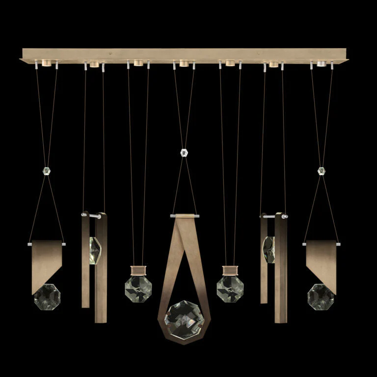 Fine Art Handcrafted Lighting Aria 60" Round Pendant 1123344 - Image 3