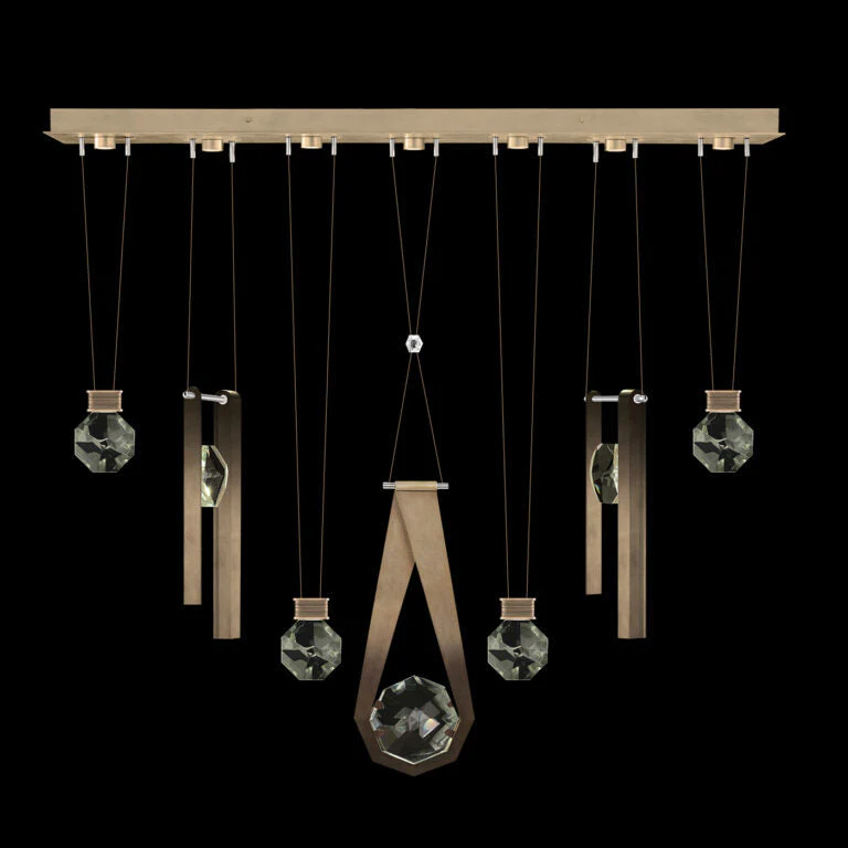 Fine Art Handcrafted Lighting Aria 60" Round Pendant 2334444 - Image 3