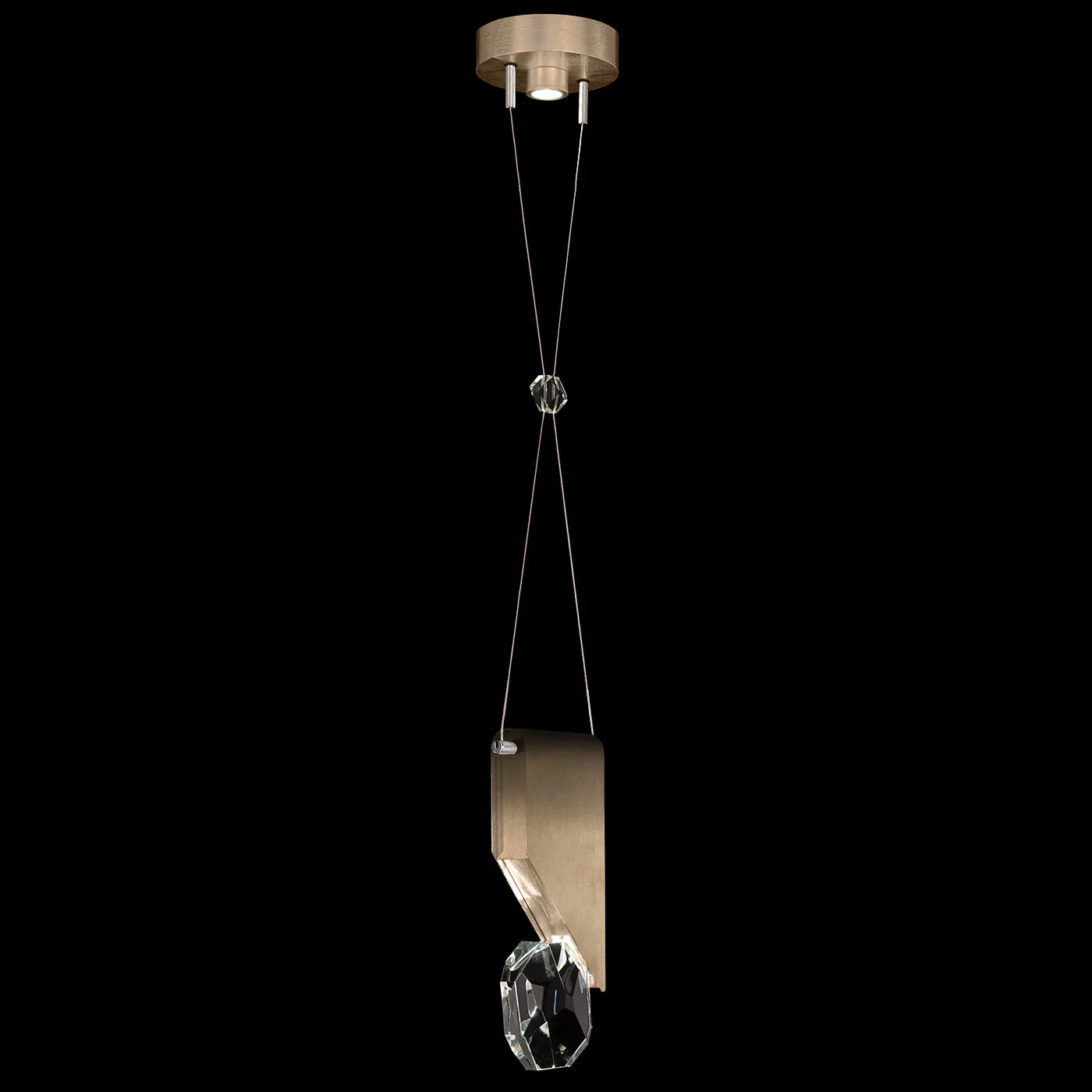 Fine Art Handcrafted Lighting Aria 7.25" Round Pendant - Image 3