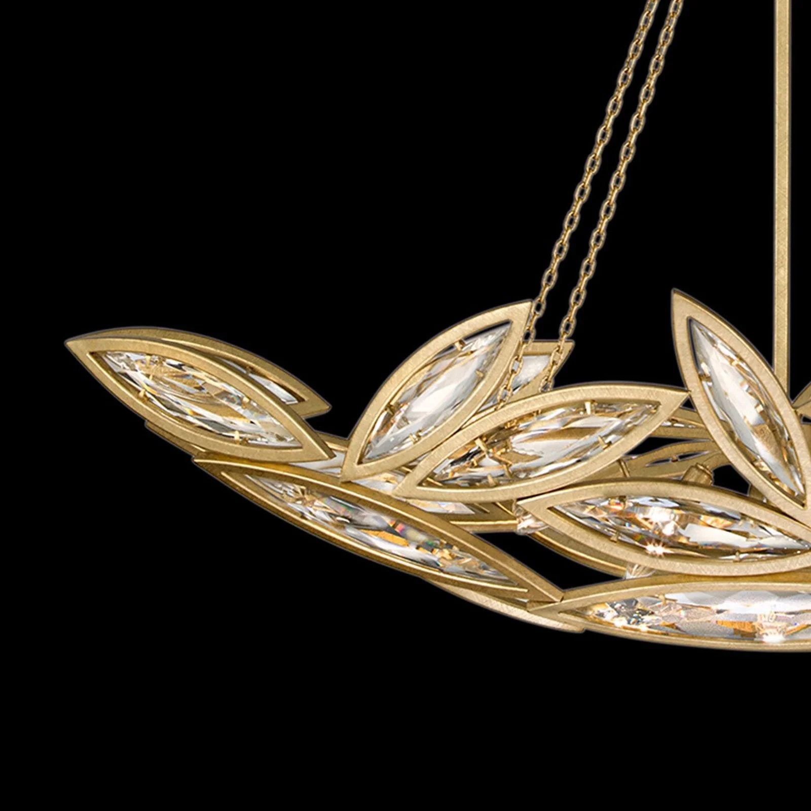 Fine Art Marquise 50" Oblong Pendant - Image 2