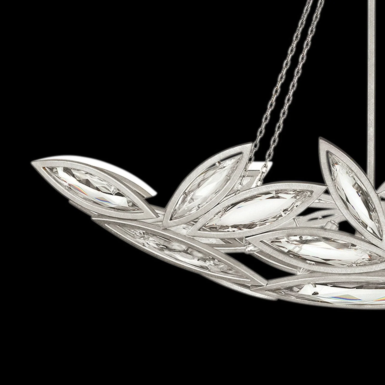 Fine Art Marquise 50" Oblong Pendant - Image 6