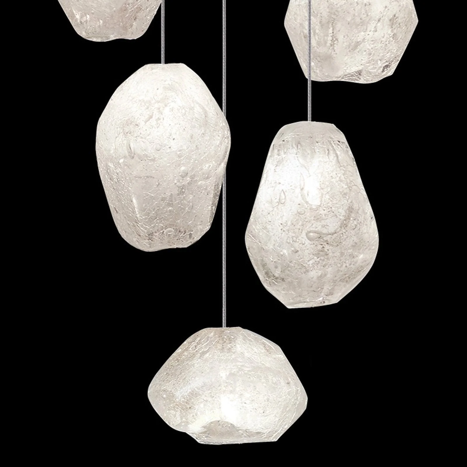 Fine Art Natural Inspirations 14" Clear Quartz Round Pendant - Image 3