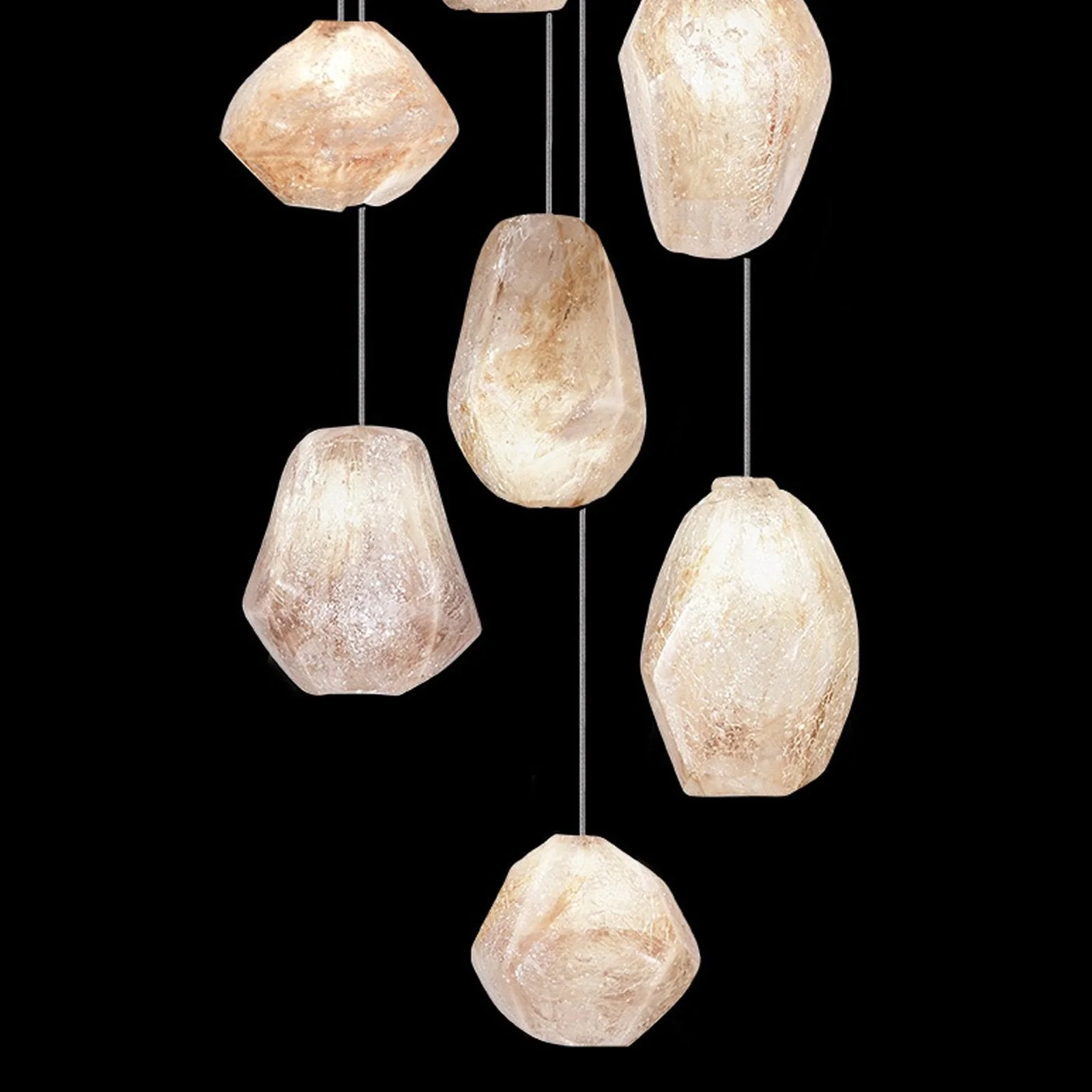 Fine Art Natural Inspirations 14" Natural Quartz Round Pendant - Image 2