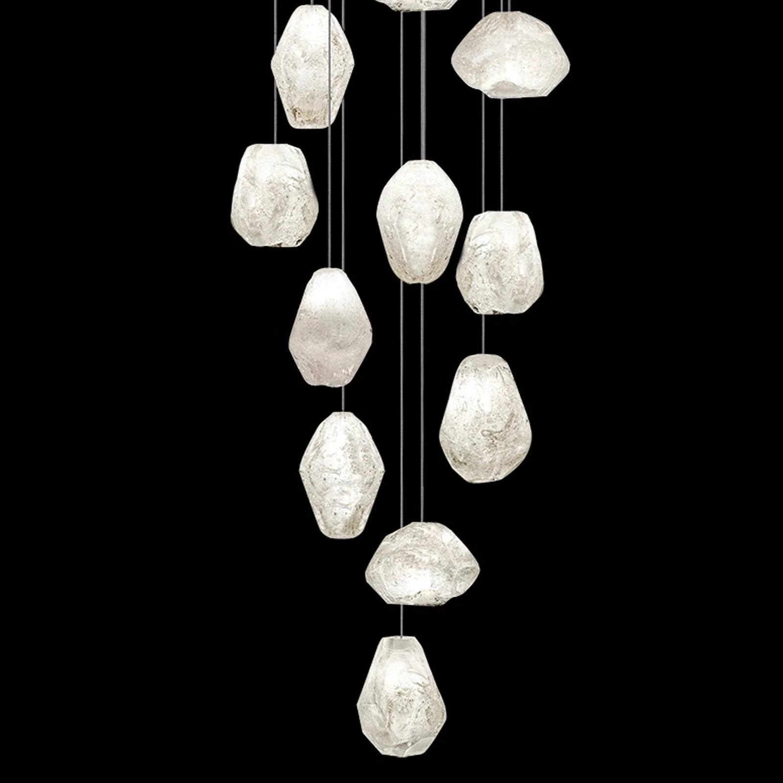 Fine Art Natural Inspirations 19" Clear Quartz Square Pendant - Image 2