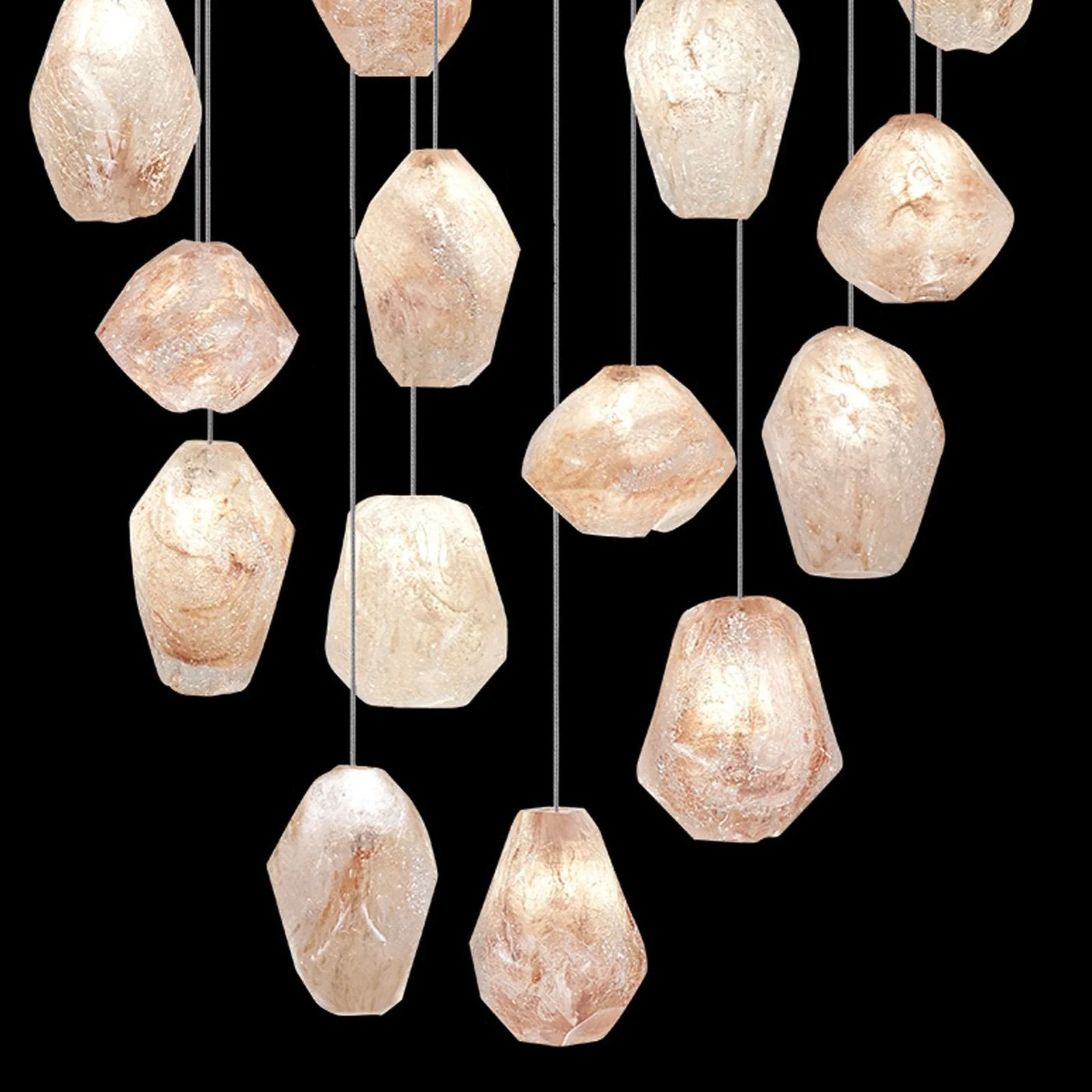 Fine Art Natural Inspirations 21" Natural Quartz Round Pendant - Image 2