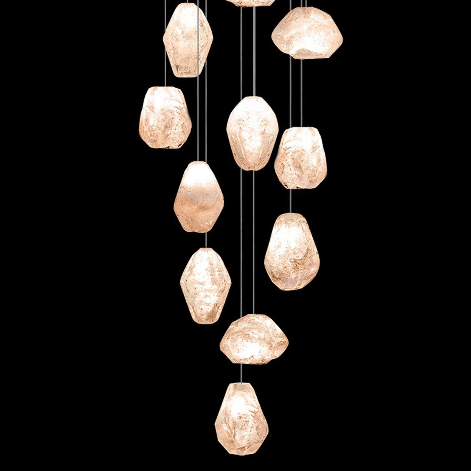 Fine Art Natural Inspirations 21" Natural Quartz Round Pendant - Image 4