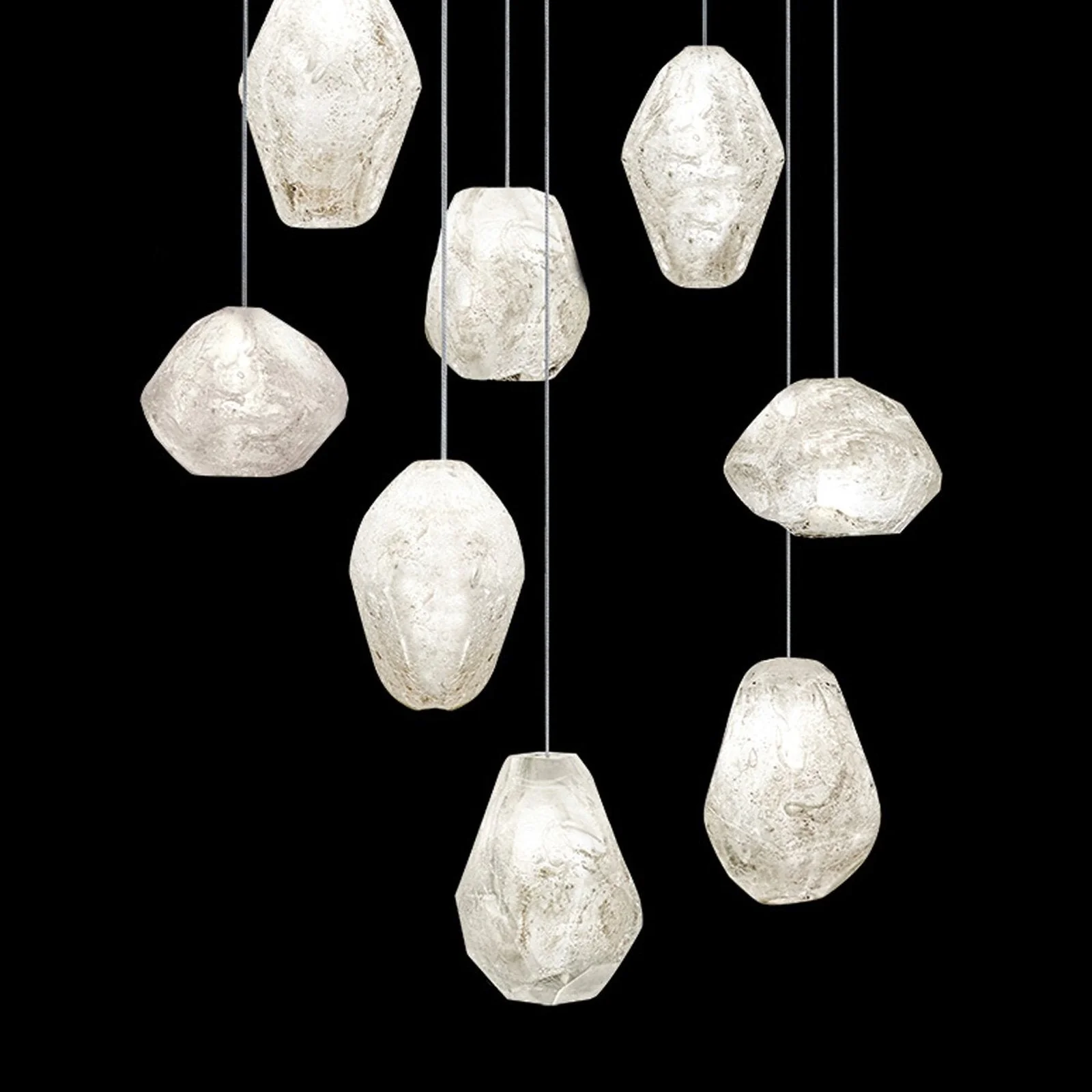 Fine Art Natural Inspirations 22" Clear Quartz Round Pendant - Image 2