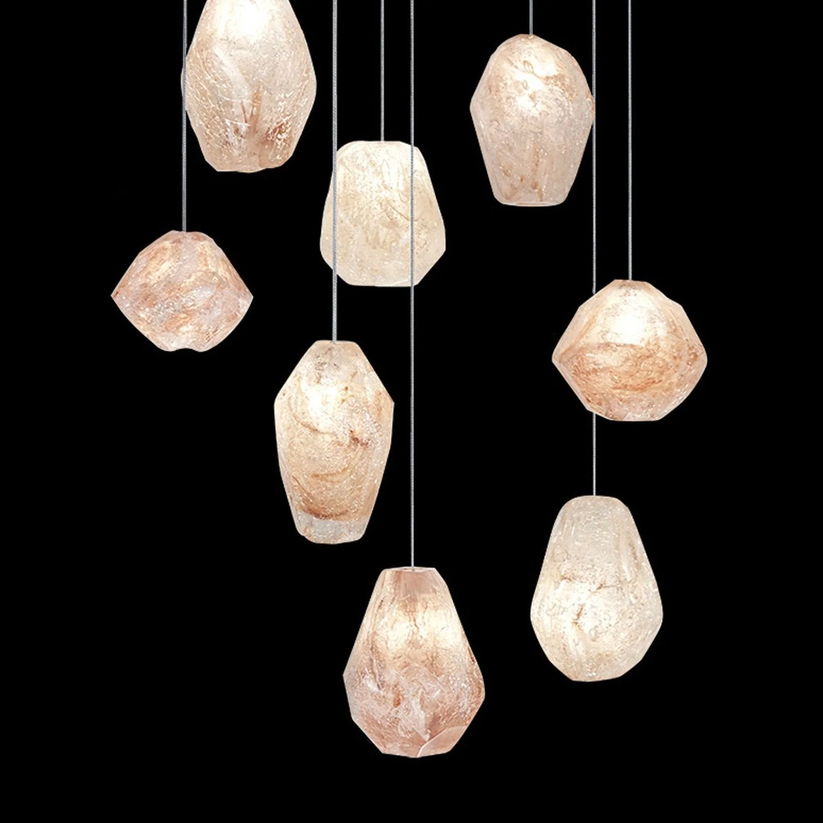 Fine Art Natural Inspirations 22" Natural Quartz Round Pendant - Image 2