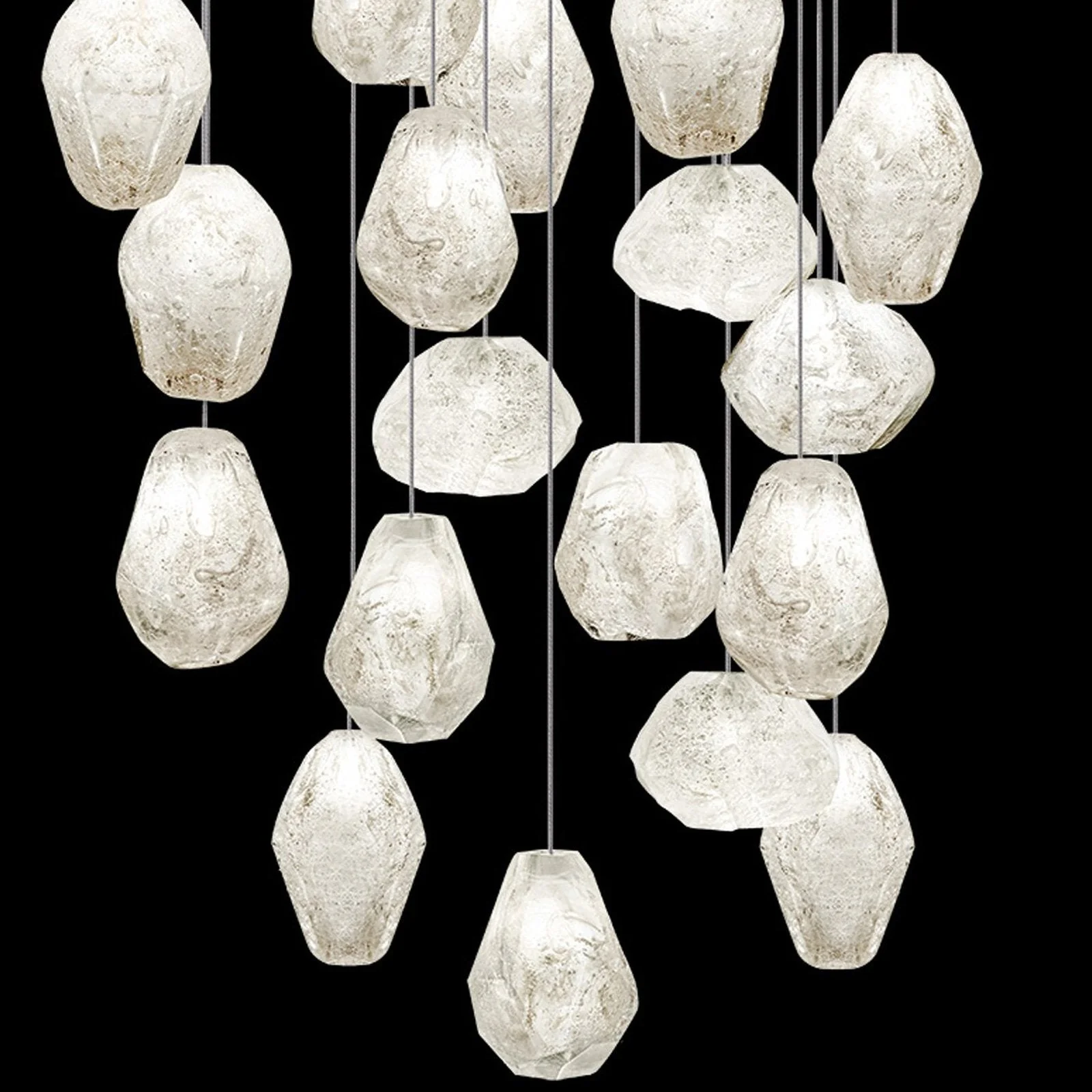 Fine Art Natural Inspirations 24" Clear Quartz Round Pendant - Image 2