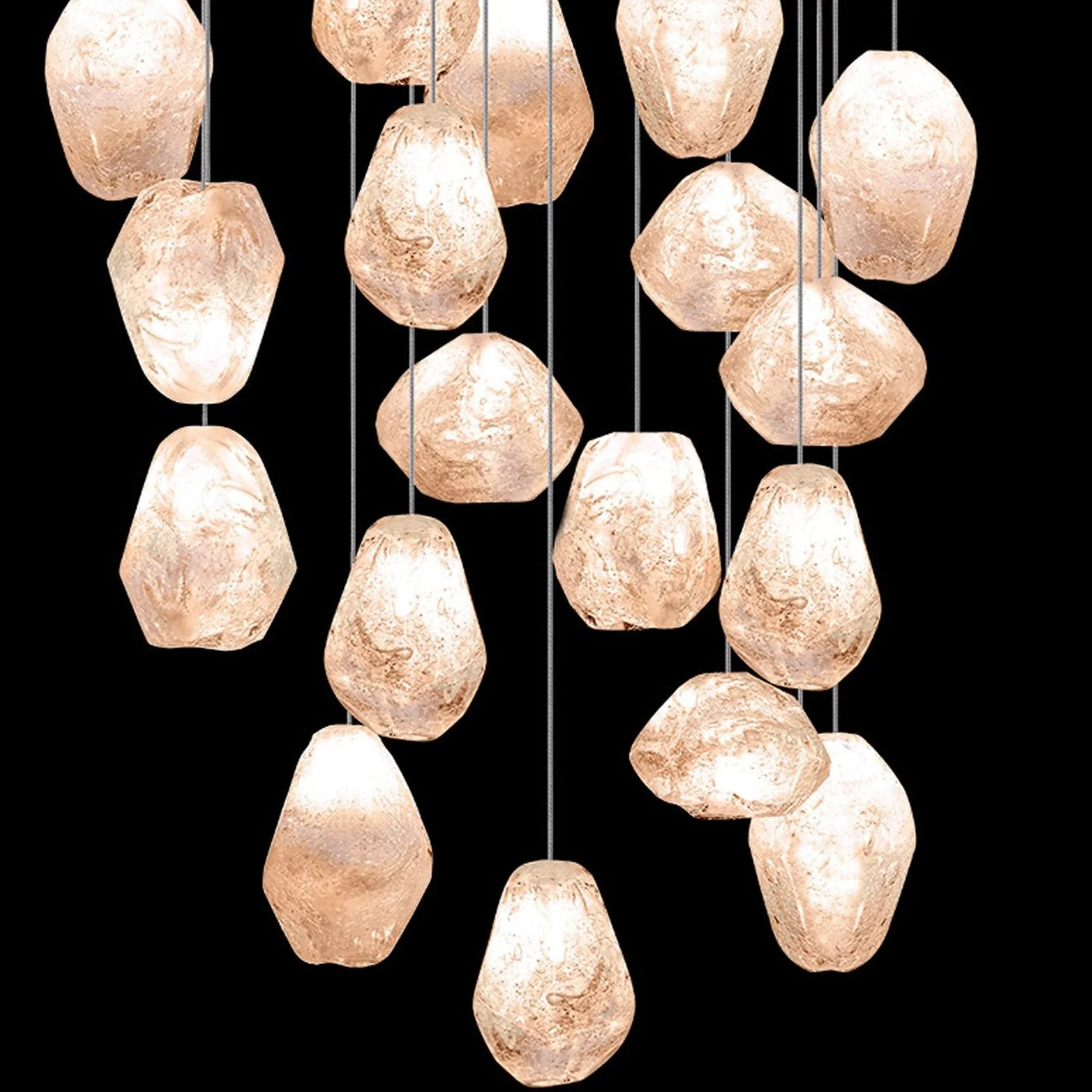 Fine Art Natural Inspirations 24" Natural Quartz Round Pendant - Image 2