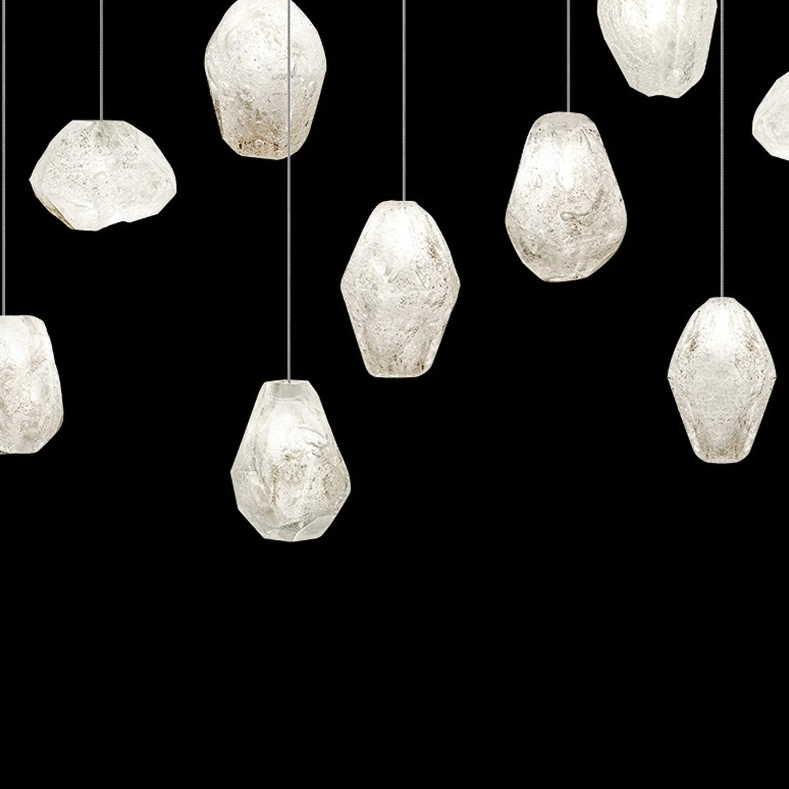 Fine Art Natural Inspirations 32" Clear Quartz Round Pendant - Image 4
