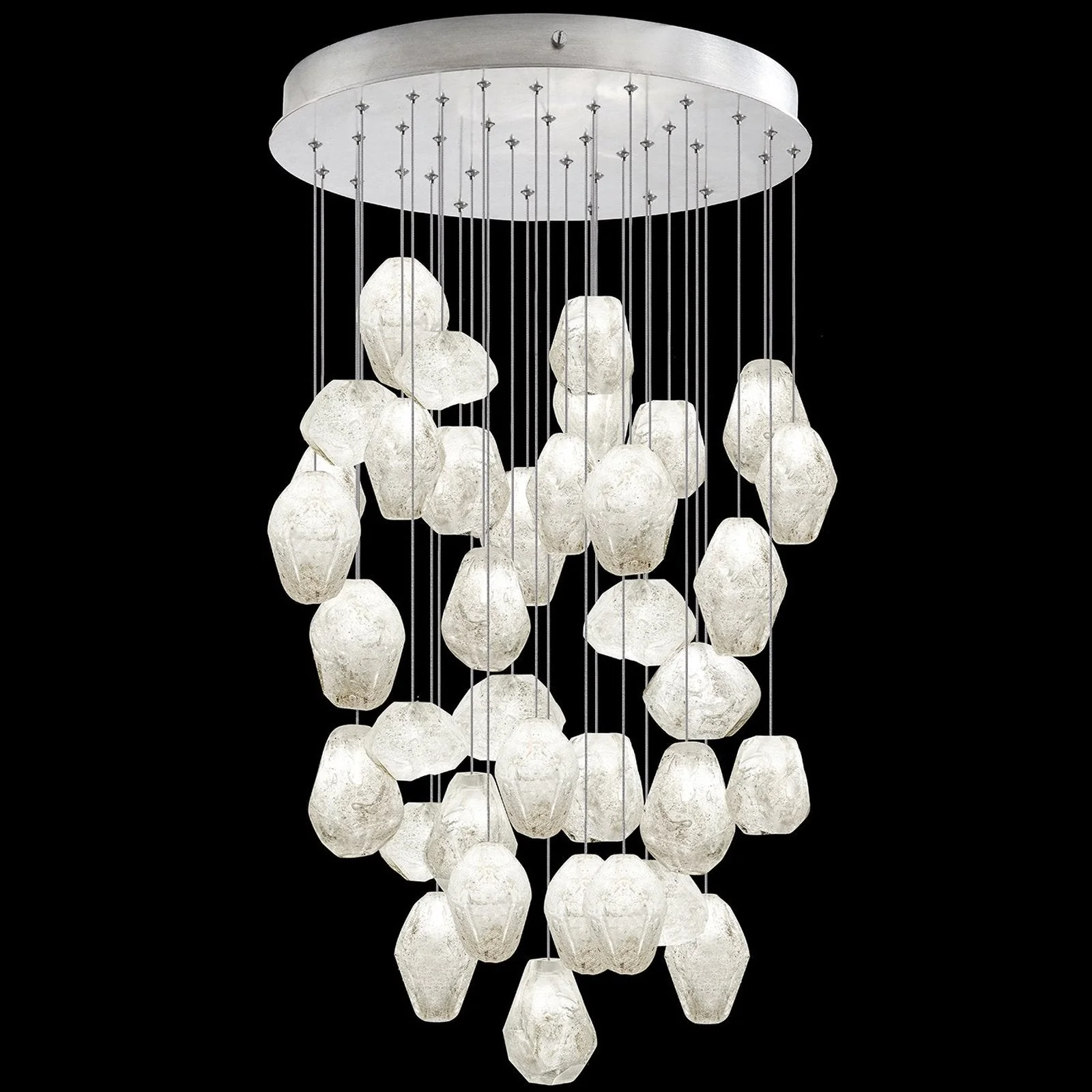 Fine Art Natural Inspirations 34" Clear Quartz Round Pendant - Image 2