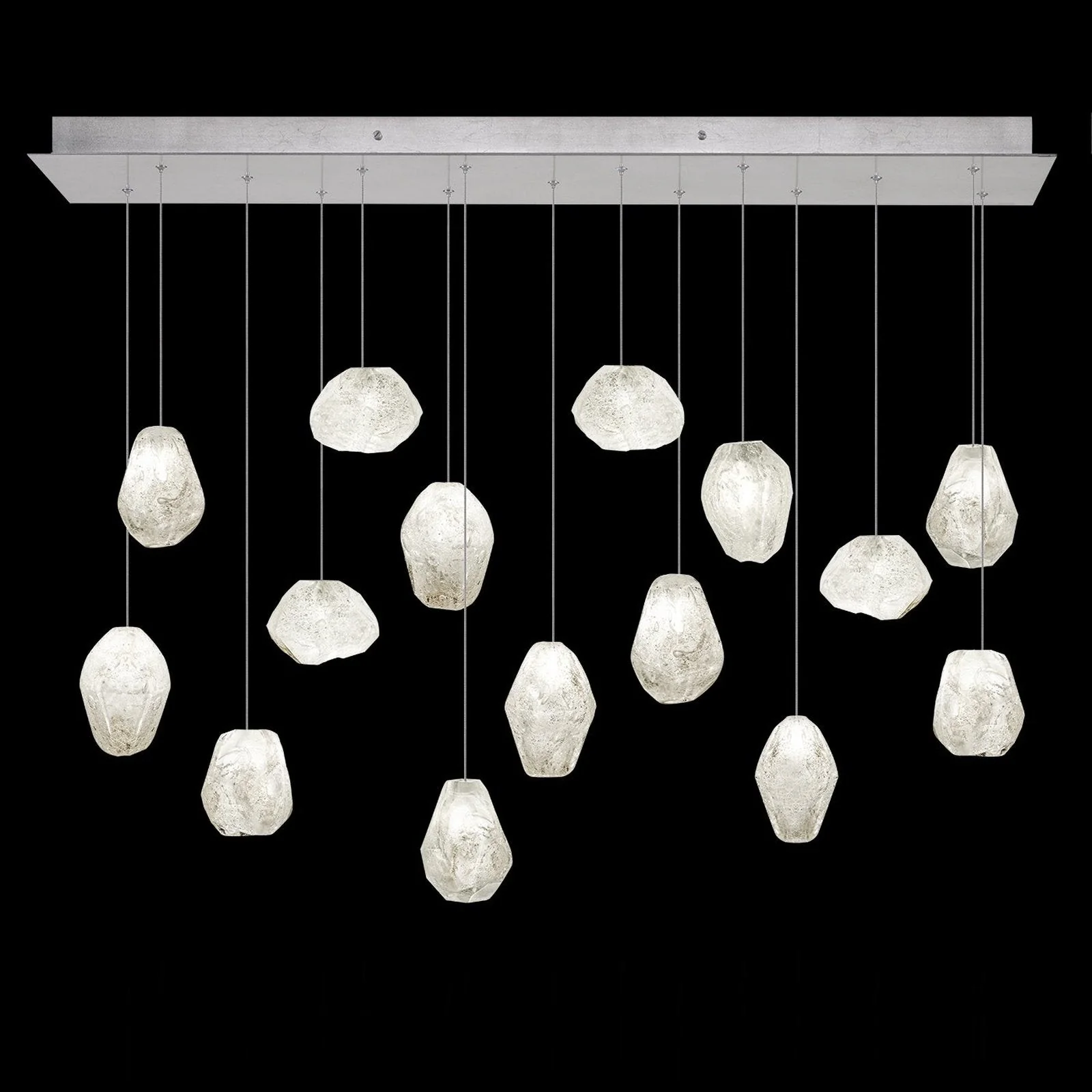 Fine Art Natural Inspirations 48" Clear Quartz Rectangular Pendant - Image 4