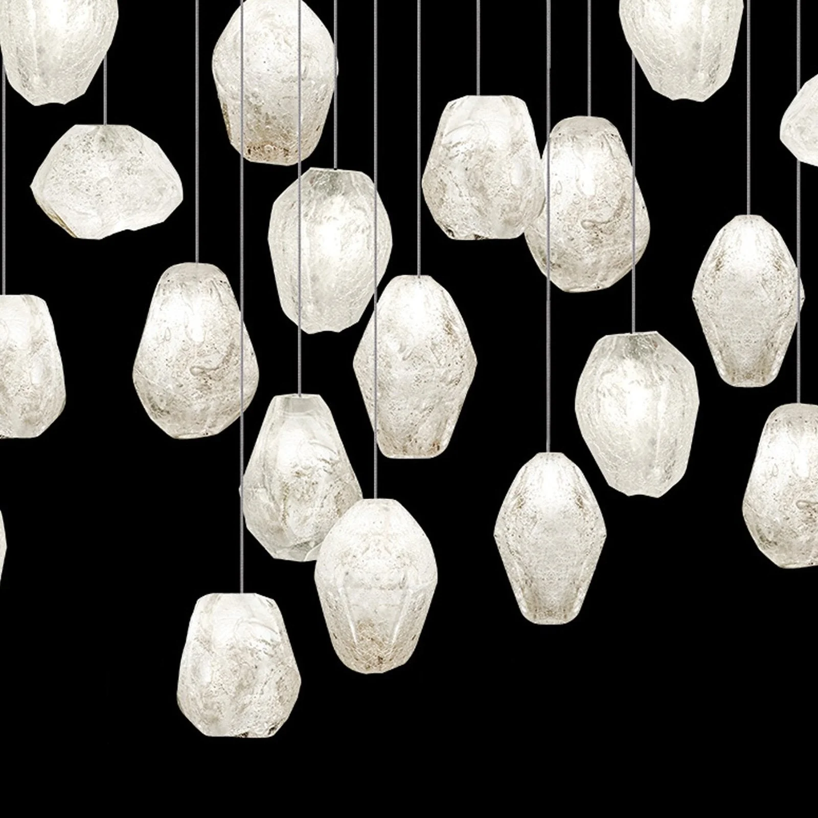 Fine Art Natural Inspirations 48" Clear Quartz Rectangular Pendant - Image 5