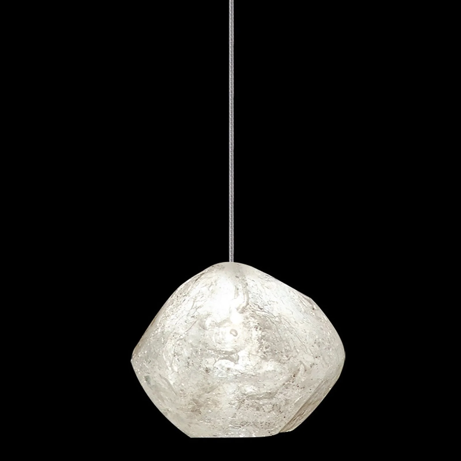 Fine Art Natural Inspirations 5.5" Clear Quartz Round Drop Light - Image 11