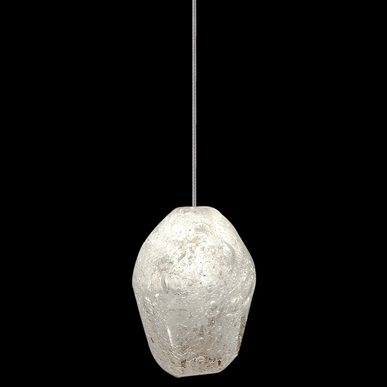 Fine Art Natural Inspirations 5.5" Clear Quartz Round Drop Light - Image 2
