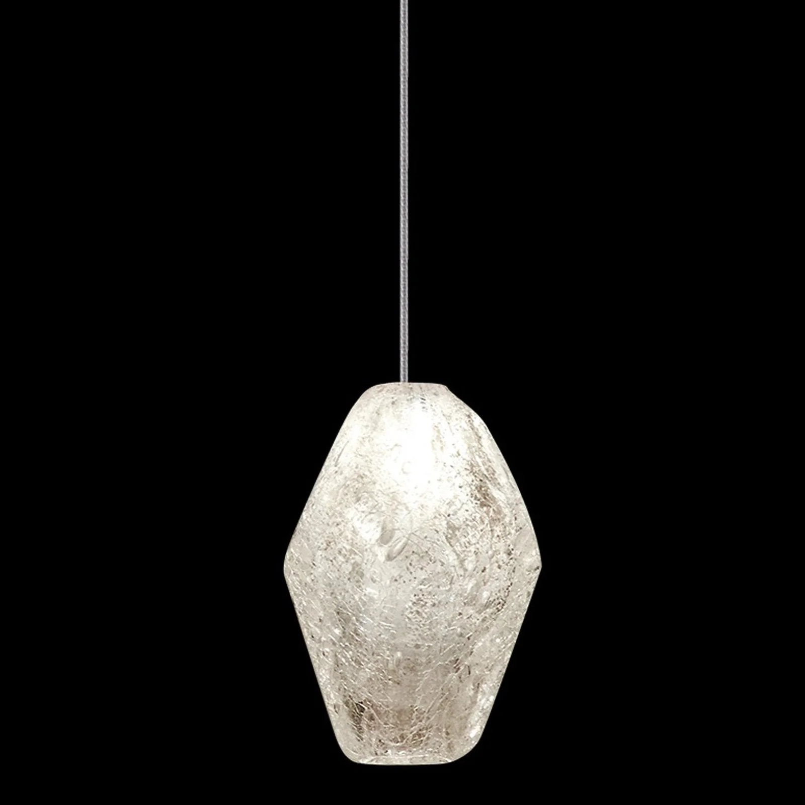 Fine Art Natural Inspirations 5.5" Clear Quartz Round Drop Light - Image 5
