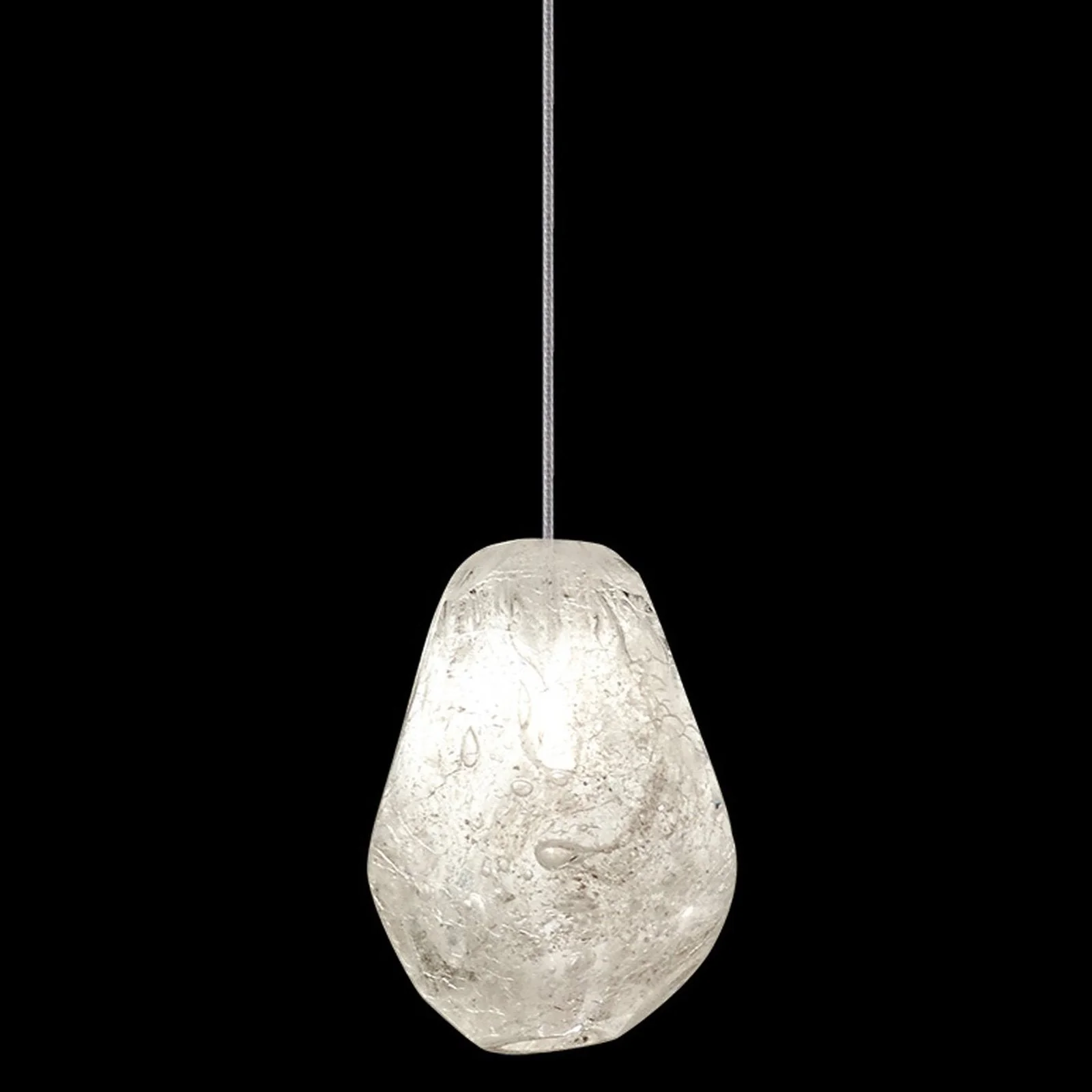 Fine Art Natural Inspirations 5.5" Clear Quartz Round Drop Light - Image 8