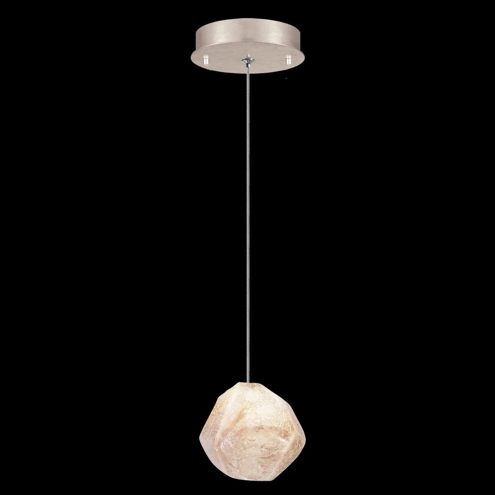 Fine Art Natural Inspirations 5.5" Natural Quartz Round Drop Light - Image 10