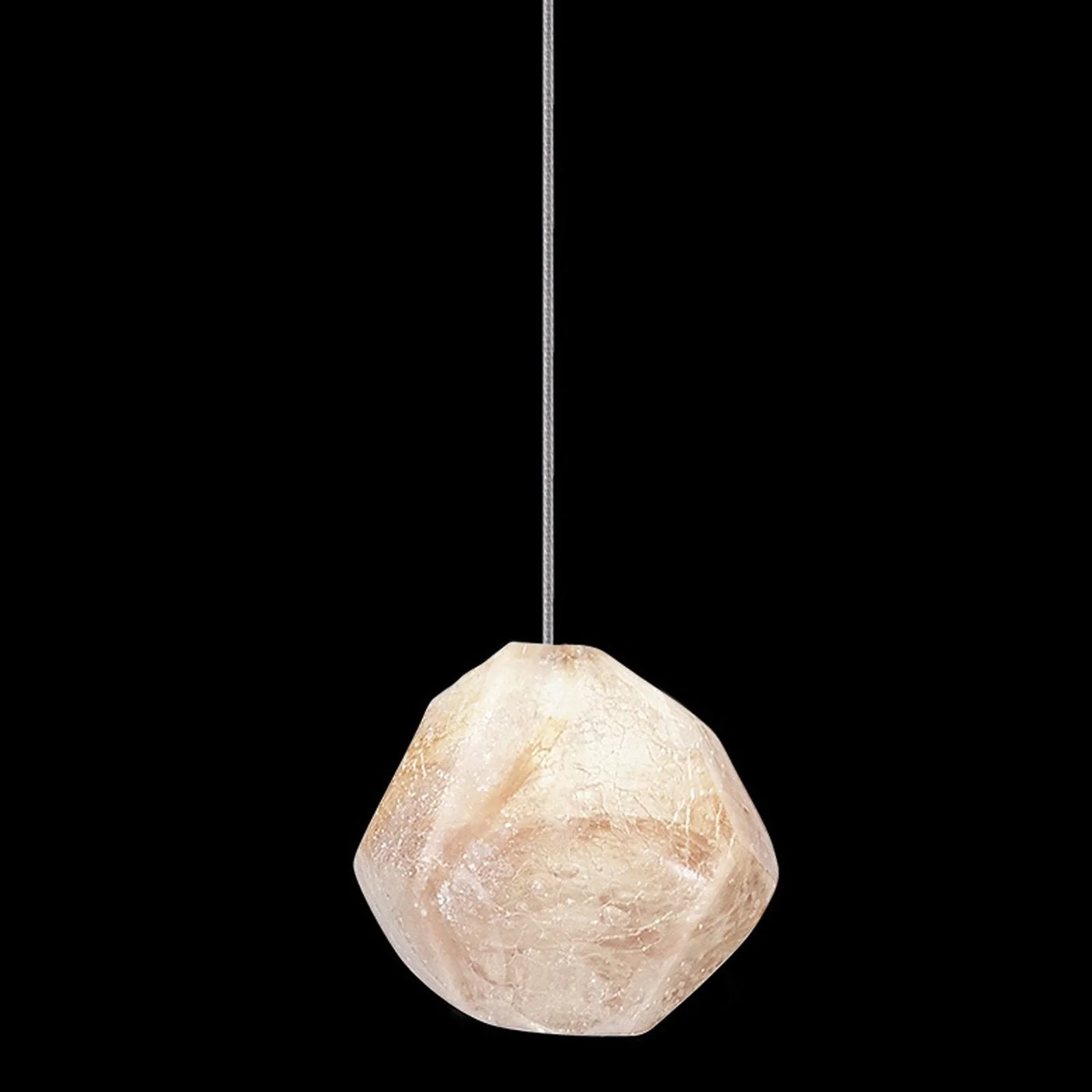 Fine Art Natural Inspirations 5.5" Natural Quartz Round Drop Light - Image 11