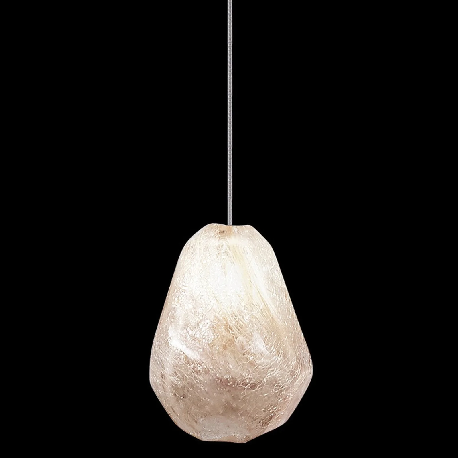 Fine Art Natural Inspirations 5.5" Natural Quartz Round Drop Light - Image 8