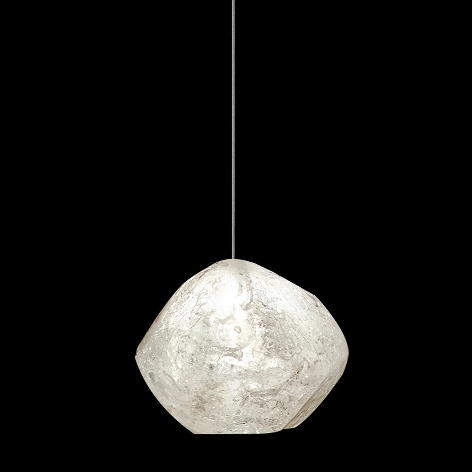 Fine Art Natural Inspirations 5" Clear Quartz Round Drop Light - Image 5