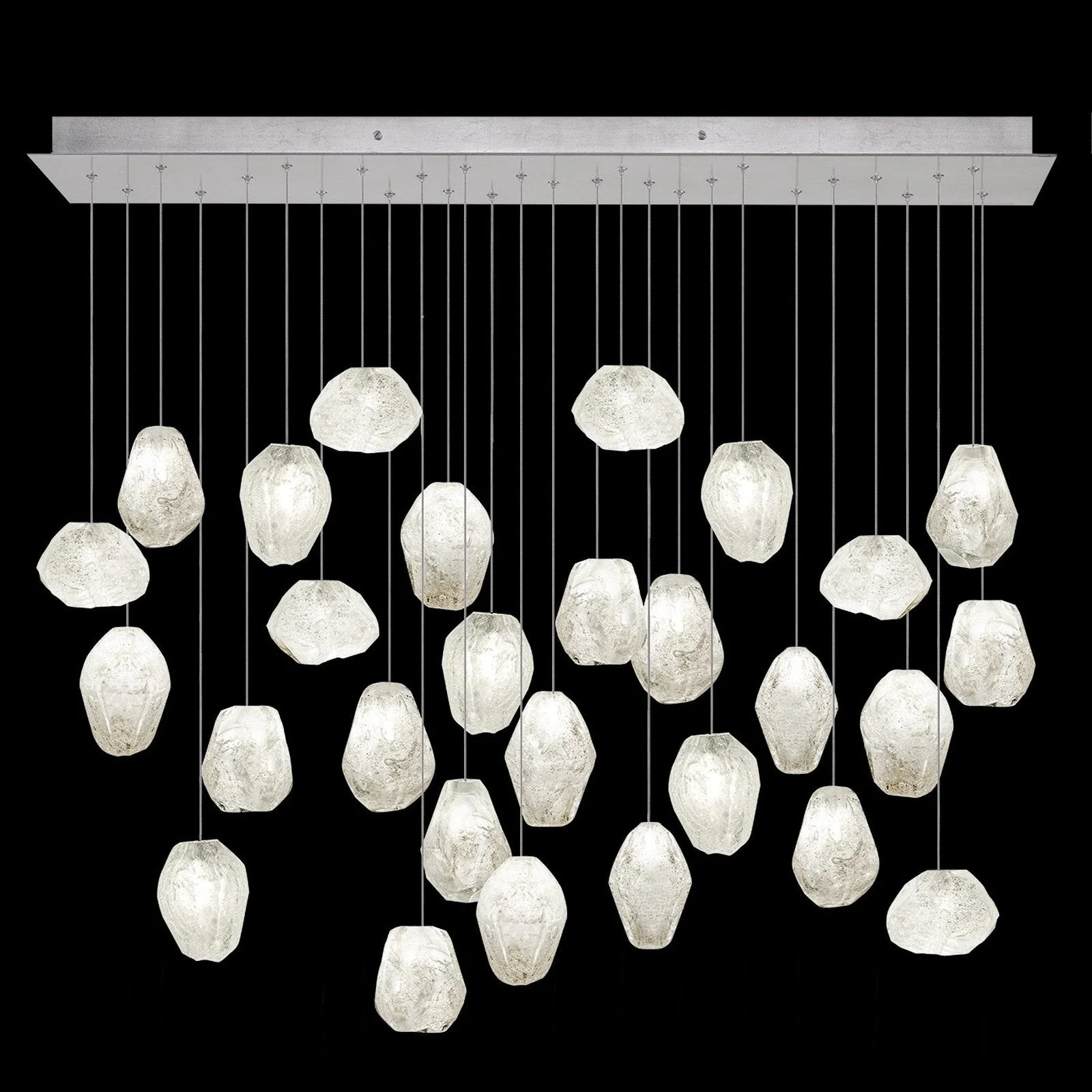 Fine Art Natural Inspirations 54" Clear Quartz Rectangular Pendant - Image 3