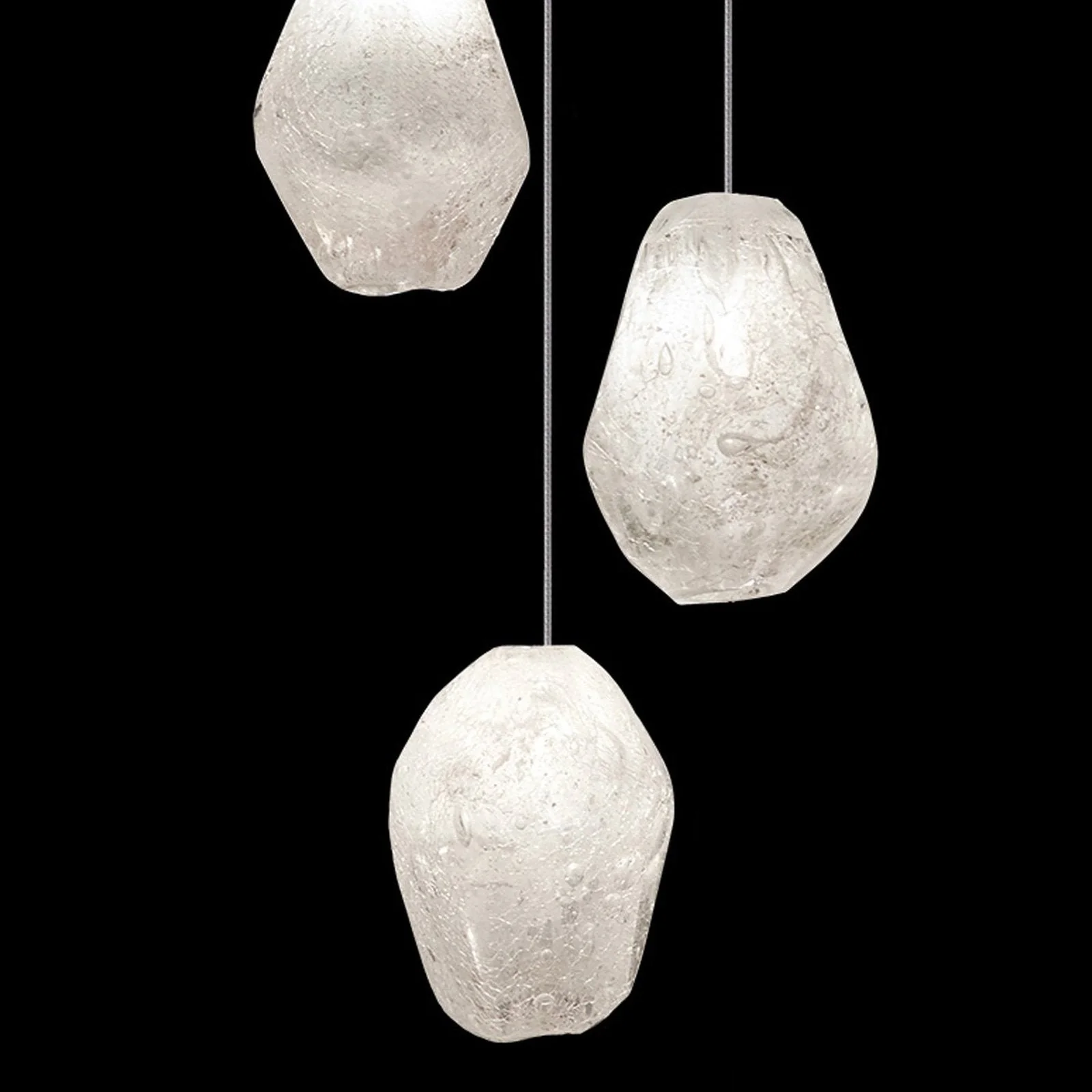 Fine Art Natural Inspirations 9" Clear Quartz Round Pendant - Image 4