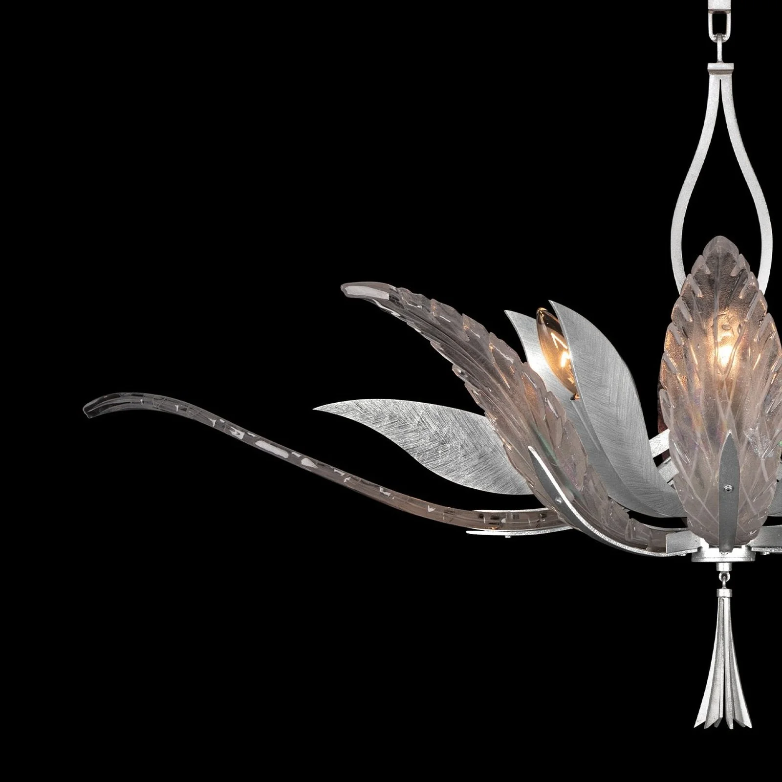 Fine Art Plume 40" Oblong Pendant - Image 4