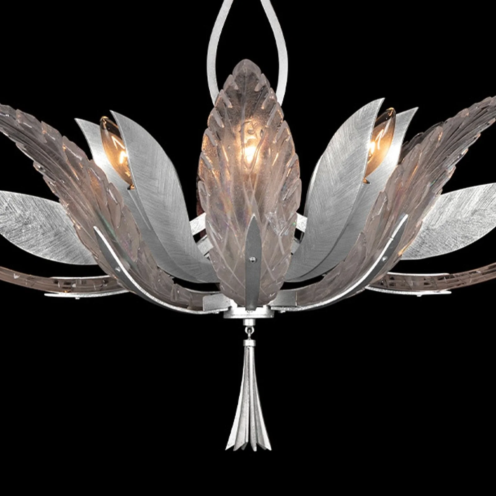 Fine Art Plume 40" Oblong Pendant - Image 5